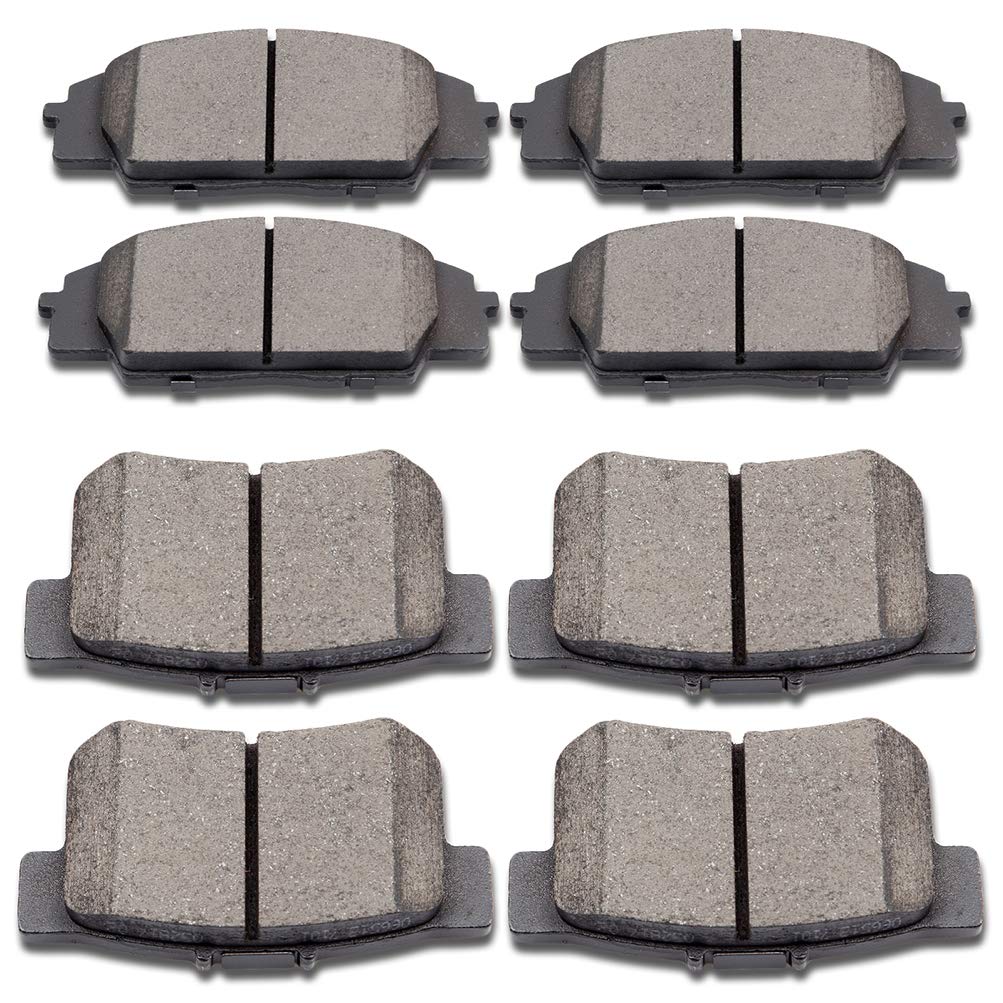 Ceramic Brake Pads Kits,SCITOO 8pcs Brakes Pads Set fit for 2007-2010 for Acura CSX,2002-2006 for Acura RSX,2006-2011 for Honda 