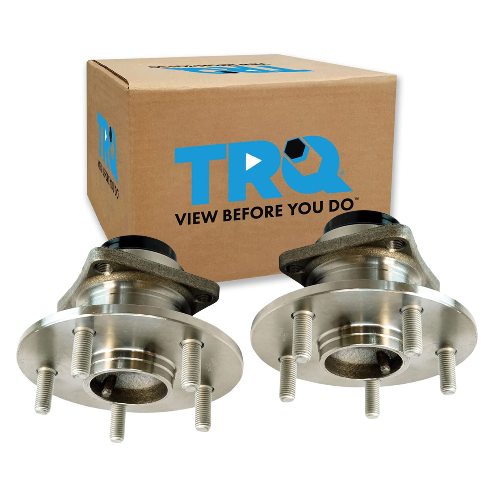 Trq Rear Wheel Hub Bearings Assembly Set Compatible With 2009 Pontiac Vibe 2009-2013 Toyota Matrix