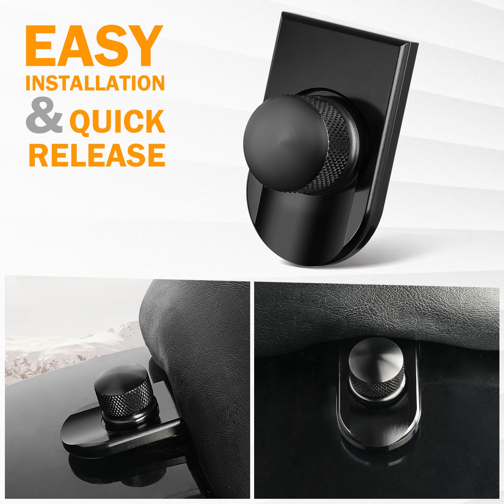 PBYMT Rear Seat Bolt Quick Release Seat Tab Cover Screws Hardware Kit Compatible for Harley Road King Street Electra Glide Dyna