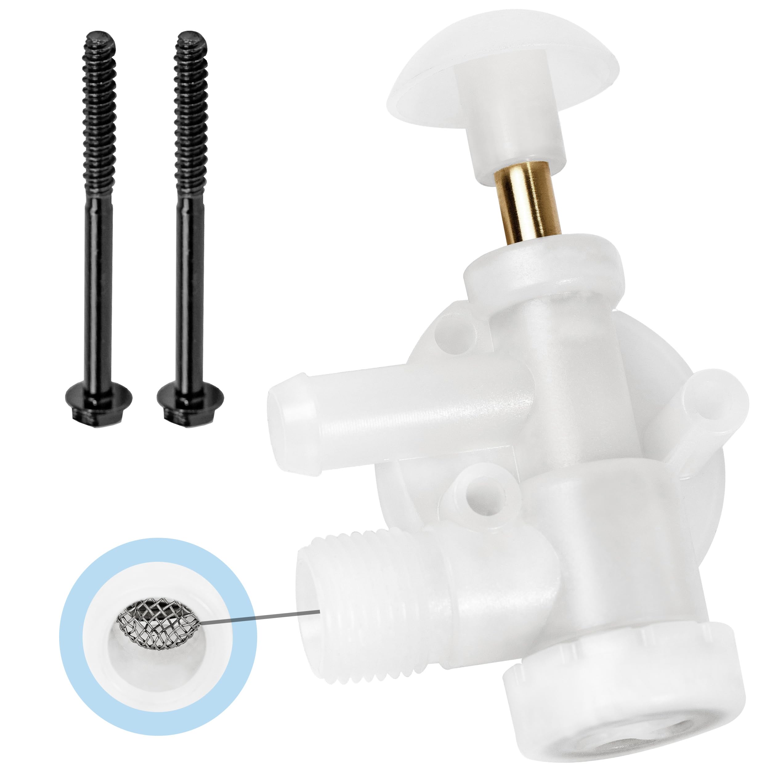 Halotronics Upgraded Toilet Flush Valve Assembly 385314349 - Camper, Trailer, Boat, & RV Toilet Repair Kit for Sealand EcoVac Va