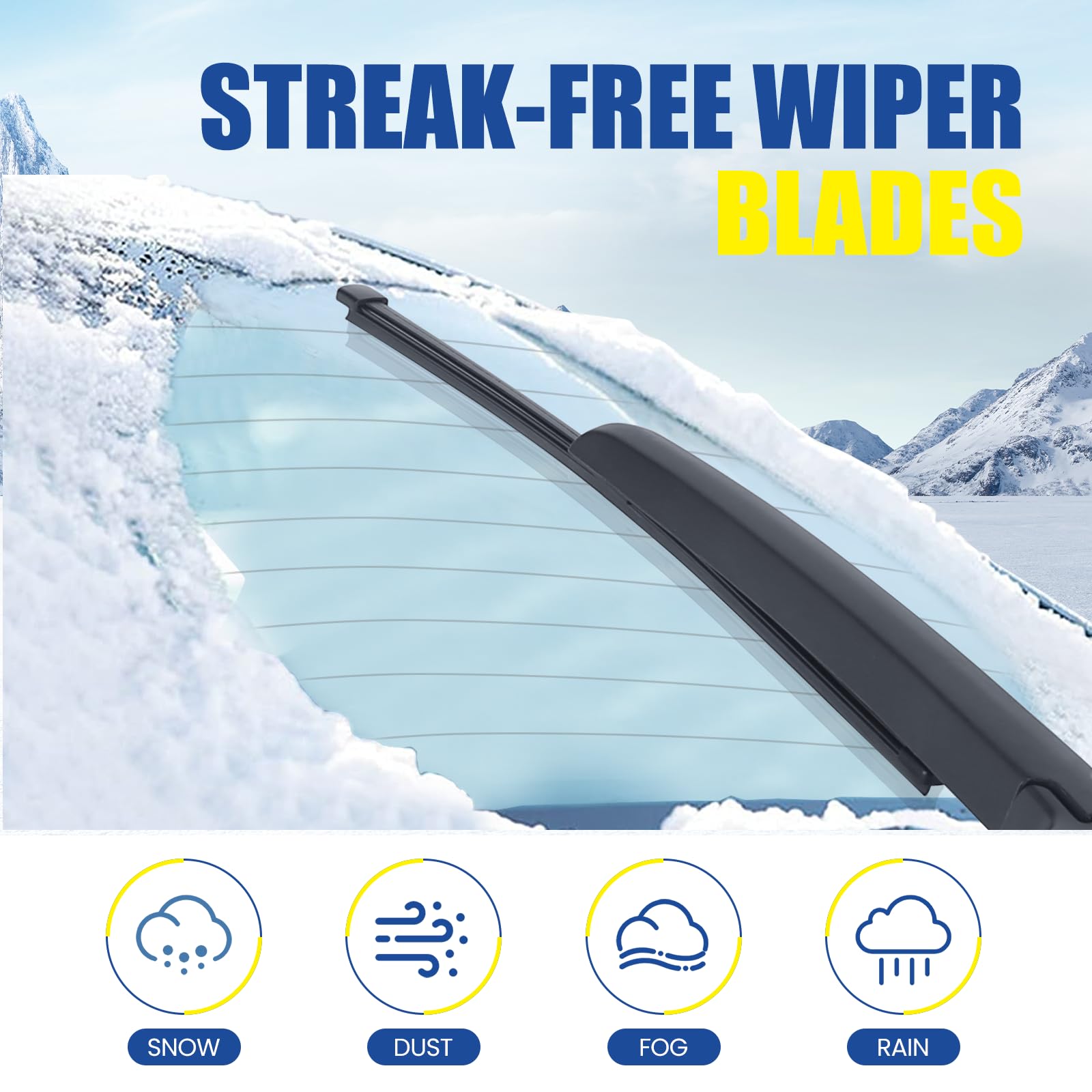 15'' Rear Wiper Blade,Back Windshield Wiper For Audi Q3 18-15,Q5 24-18,Q7 Q8 Sq5 Sq7 24-18 /Land Rover Range Rover 22-17 /Benz M