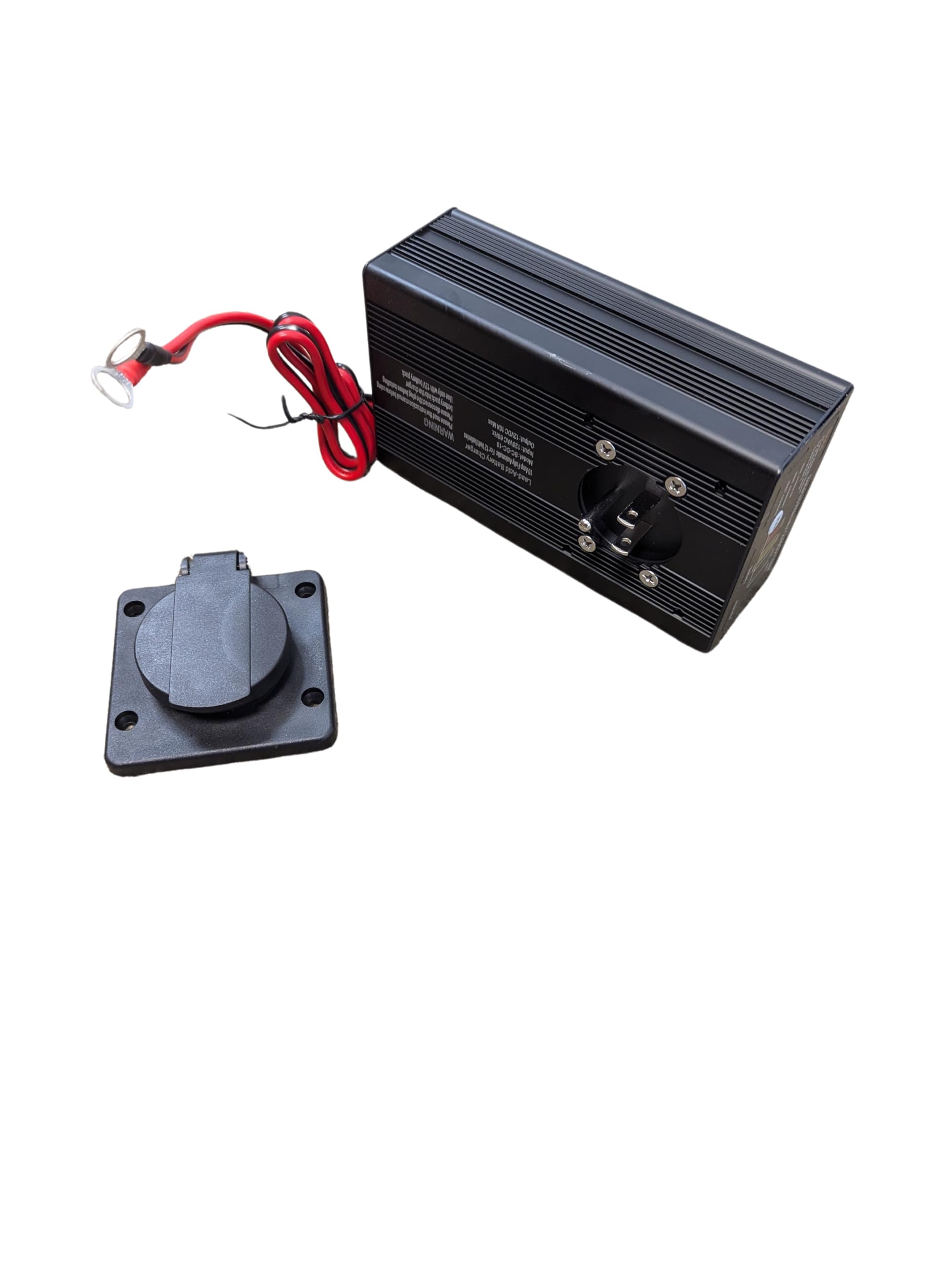 10 Amp Panel Mount 12V Battery Charger for Hydraulic Dump Trailer, Car, Marine. On Board Trickle Charger for 12 Volt Systems