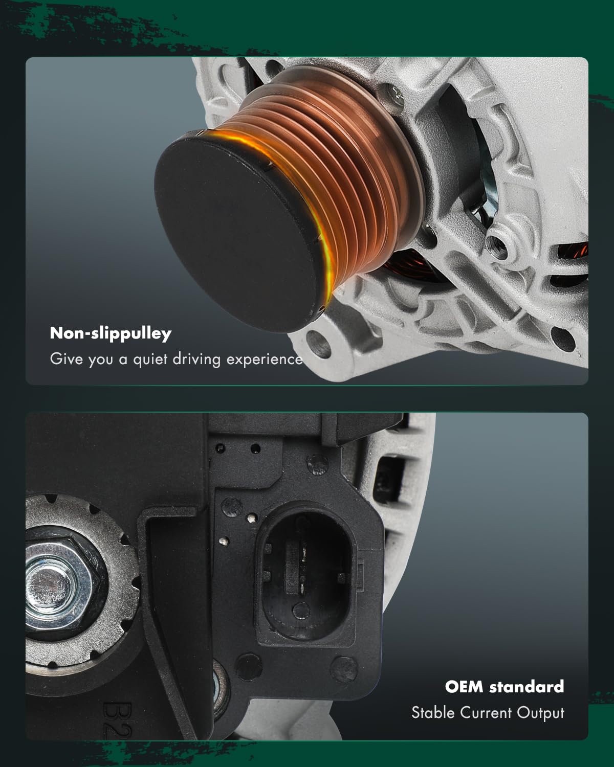 SCITOO Alternator Compatible with 2004 2005 for Volkswagen for Passat 2.0L Diesel 04 05-12V 140Amp CW SC5 Pulley Class, Replace