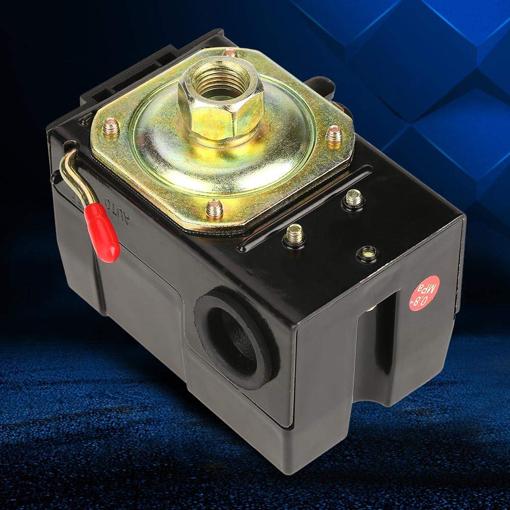 Air Compressor Pressure Switch Control 95-125 Psi 20A 220V, Universal Heavy Duty Air Pressure Control Switch Valve