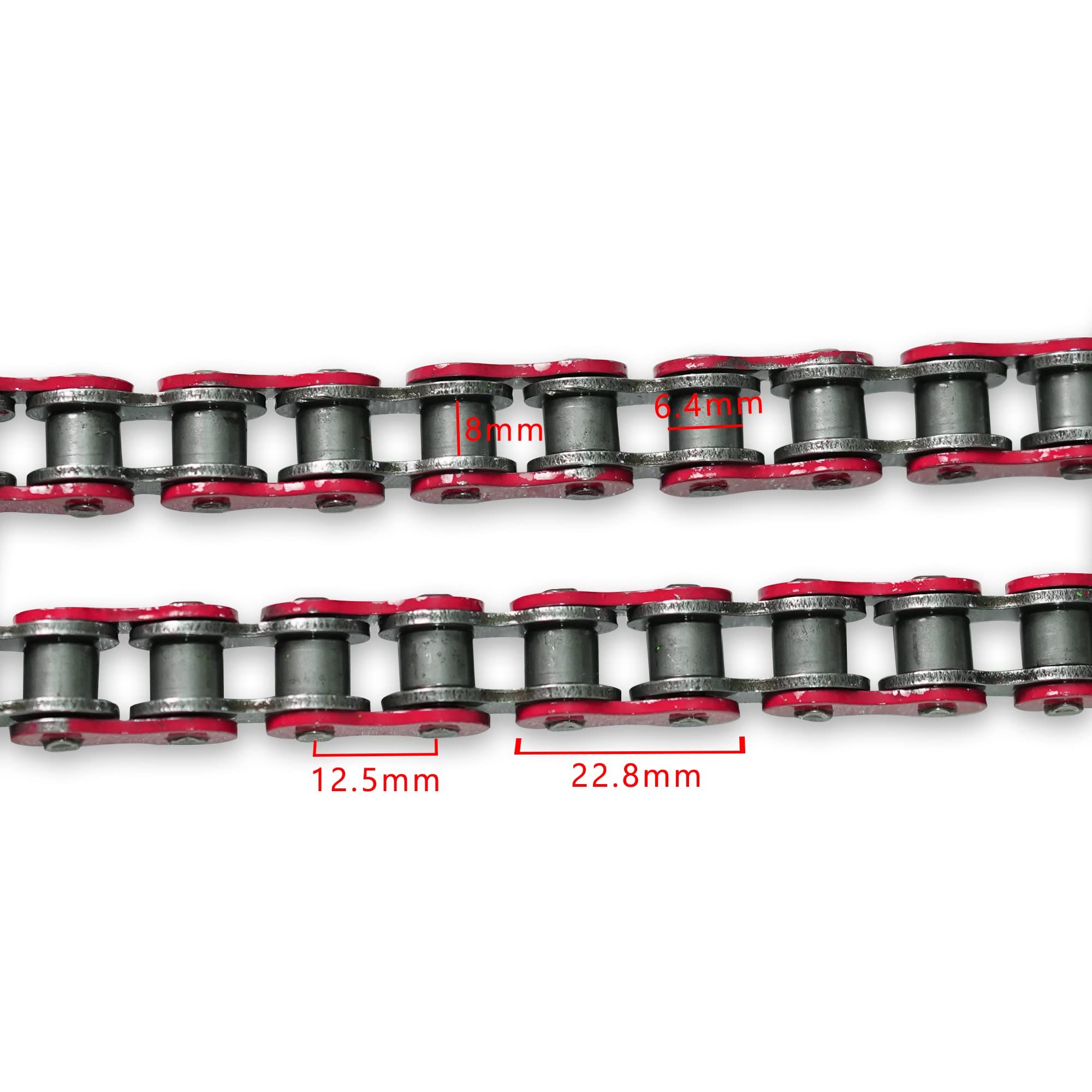 Cleo 420 Motorcycle Chain+ Chain Breaker, 420 Standard Roller Chain 140 Links Heavy Duty Drive Chain For 50Cc 70Cc 90Cc 110Cc 125Cc Dirt Pit Bike Atv Quad Go Kart Scooter Mini Bike