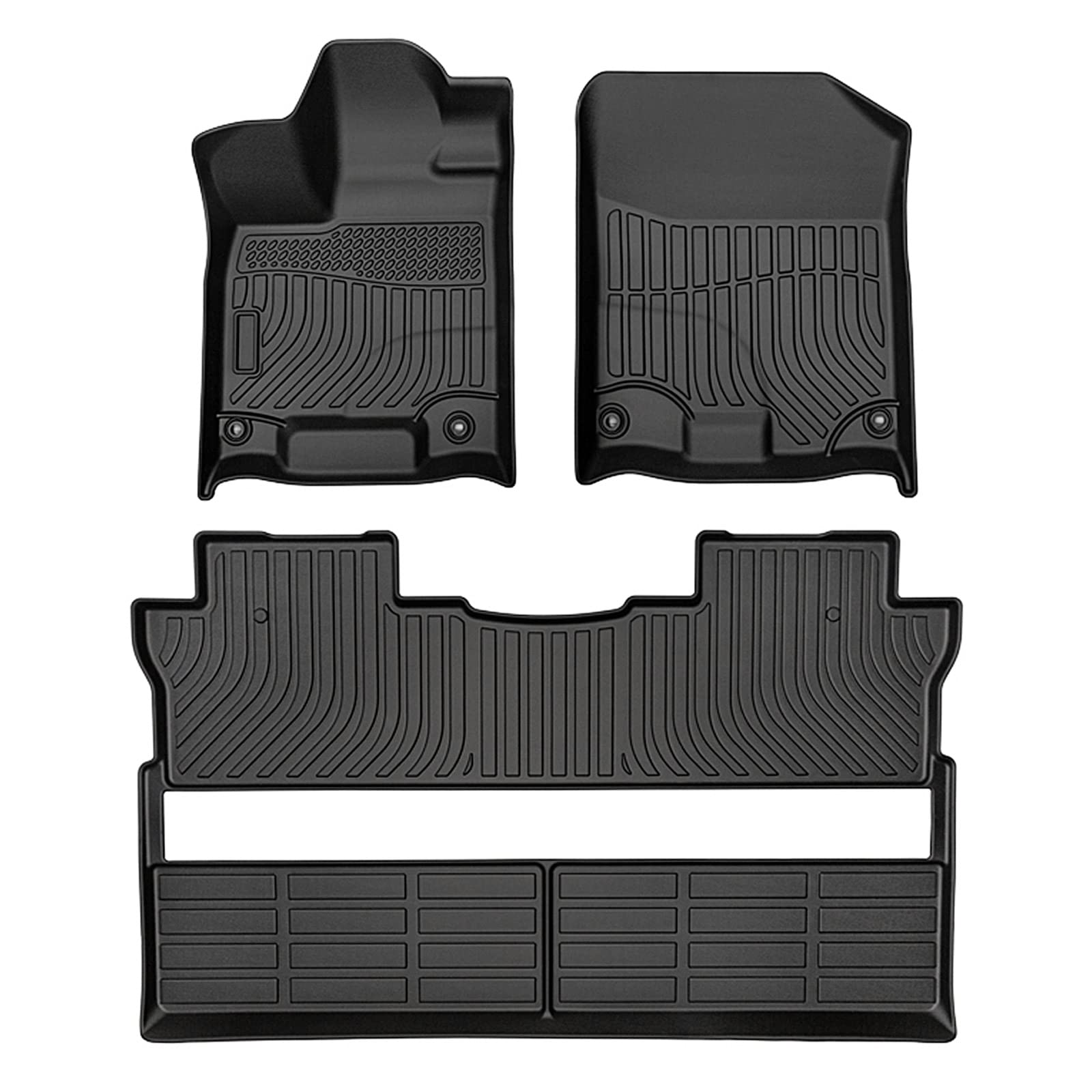 Cartist Custom Fit for Floor Mats 2017-2024 2025 Honda Ridgeline Crew Cab 2 Row All Weather Car Floor Liner TPE Odorless