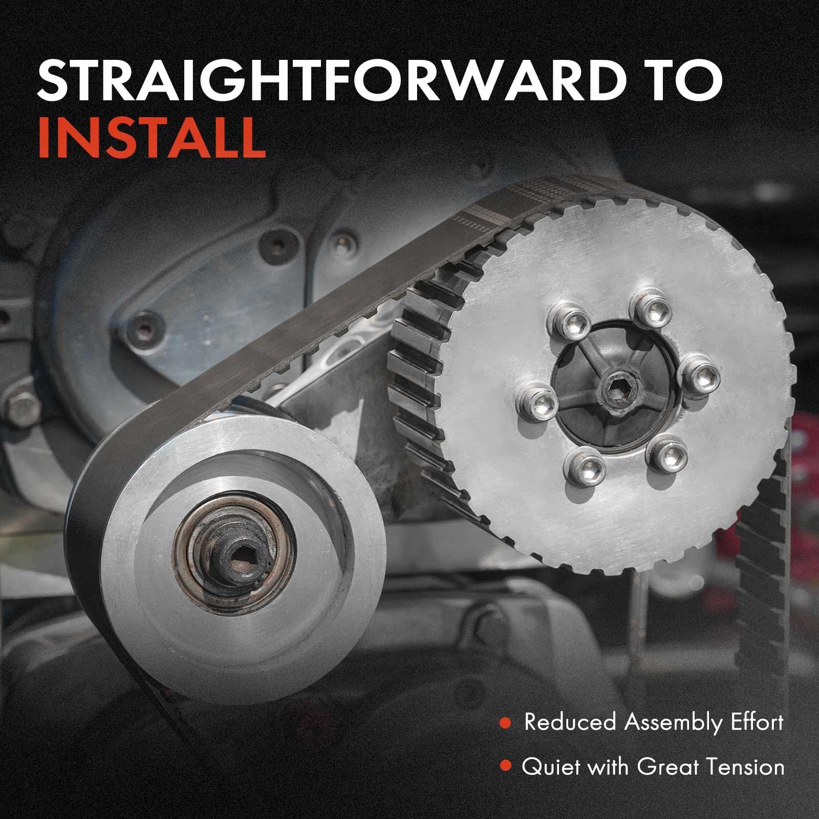 A-Premium Belt Tensioner Assembly With Pulley Compatible With Chevrolet Cruze 2011-2016, Sonic 2012-2019, Trax 2013-2020, Cruze Limited 2016 & Buick Encore 2013-2020, Replace# 55565236, 55352021