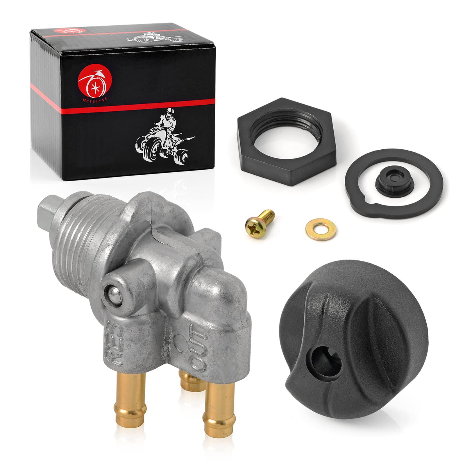 Fuel Valve Petcock 3 Way & Knob Nut Gasket For Sea Doo Gs Gsi Gsx Gt Gti Gts Gtx Hx Sp Spi Spx Xp 580 650 717 720 787 800 275500098