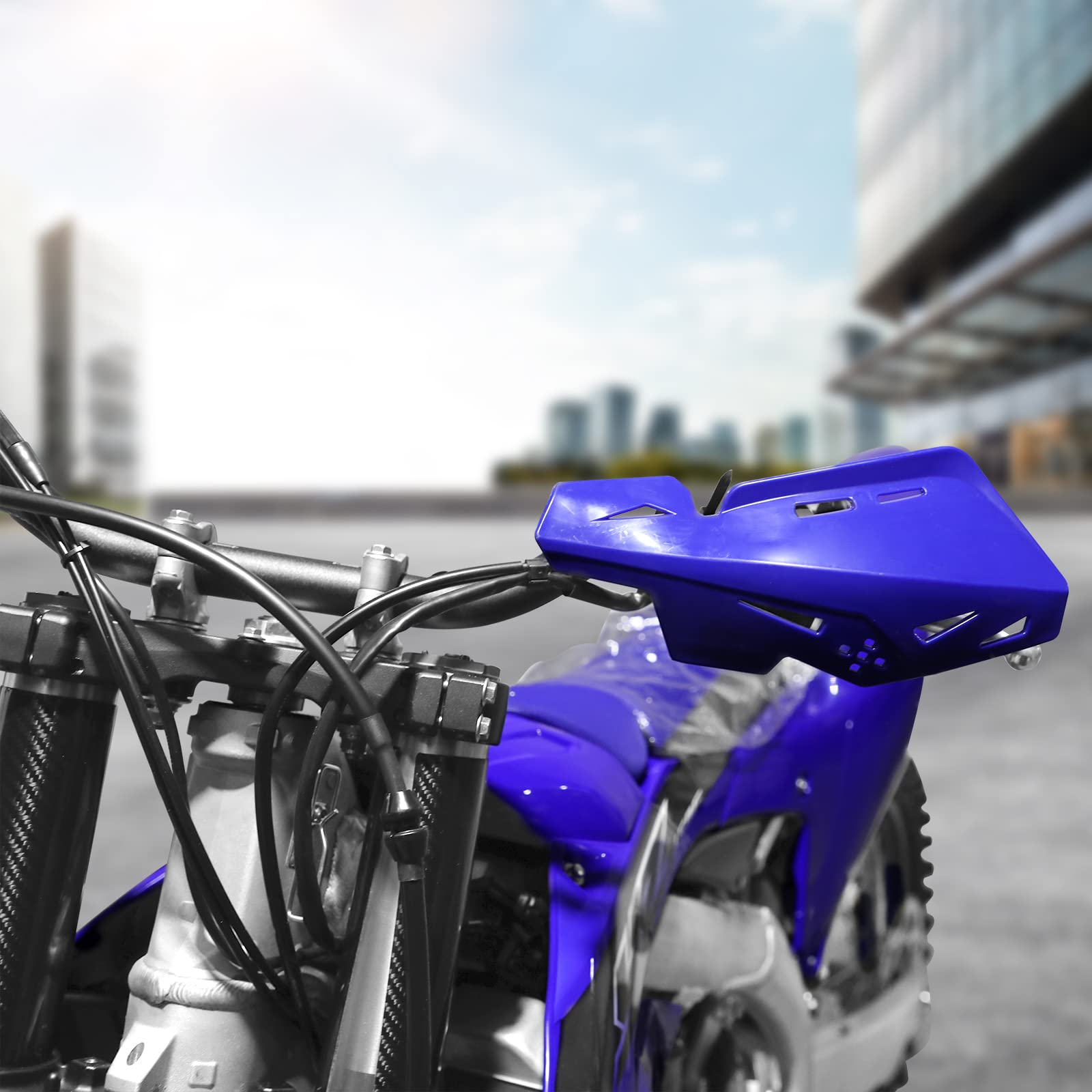 PRO CAKEN Universal 7/8'' 22mm and 1 1/8'' 28mm Handle Bar Hand Guards Nylon Bracket for Dirt Bike Motocross ATV for SX SXF EXC