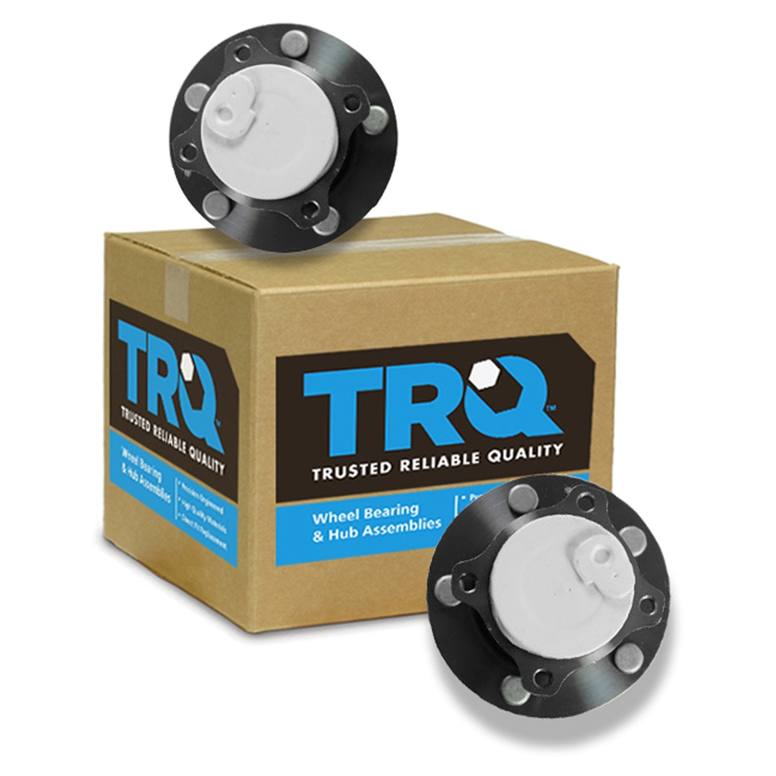 Trq Rear Wheel Hub Bearings Assembly Set Compatible With 2004-2013 Mazda 3 2006-2015 5