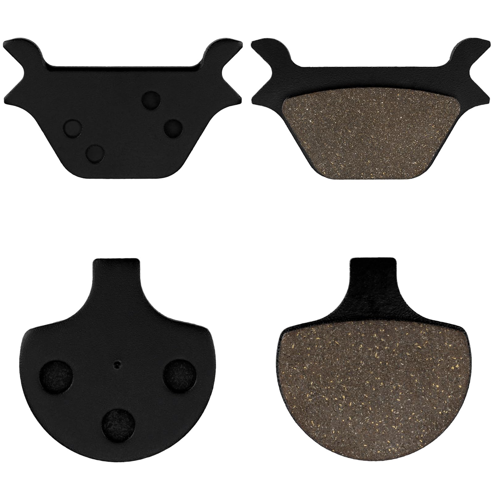 Cyleto Front and Rear Brake Pads Kit for Heritage Springer Softail Fat Boy Dyna Super Wide Glide Low Rider Sportster 883 1200/Ha