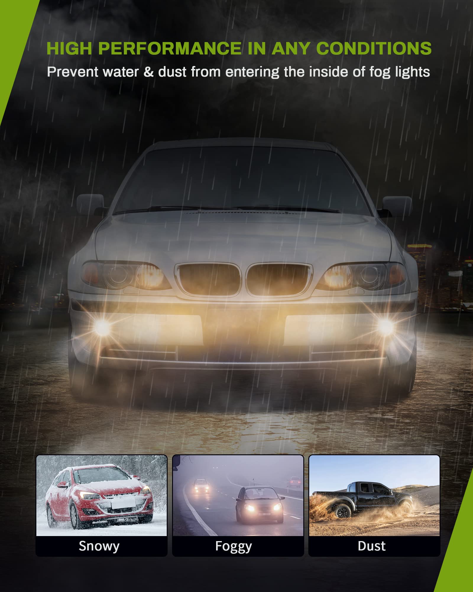 Autosaver88 Fog Lights Compatible With 2001 2002 2003 2004 2005 Bmw 320I / 325I / 325Xi / 330I / 330Xi / Bmw 3 Series E46 (Only