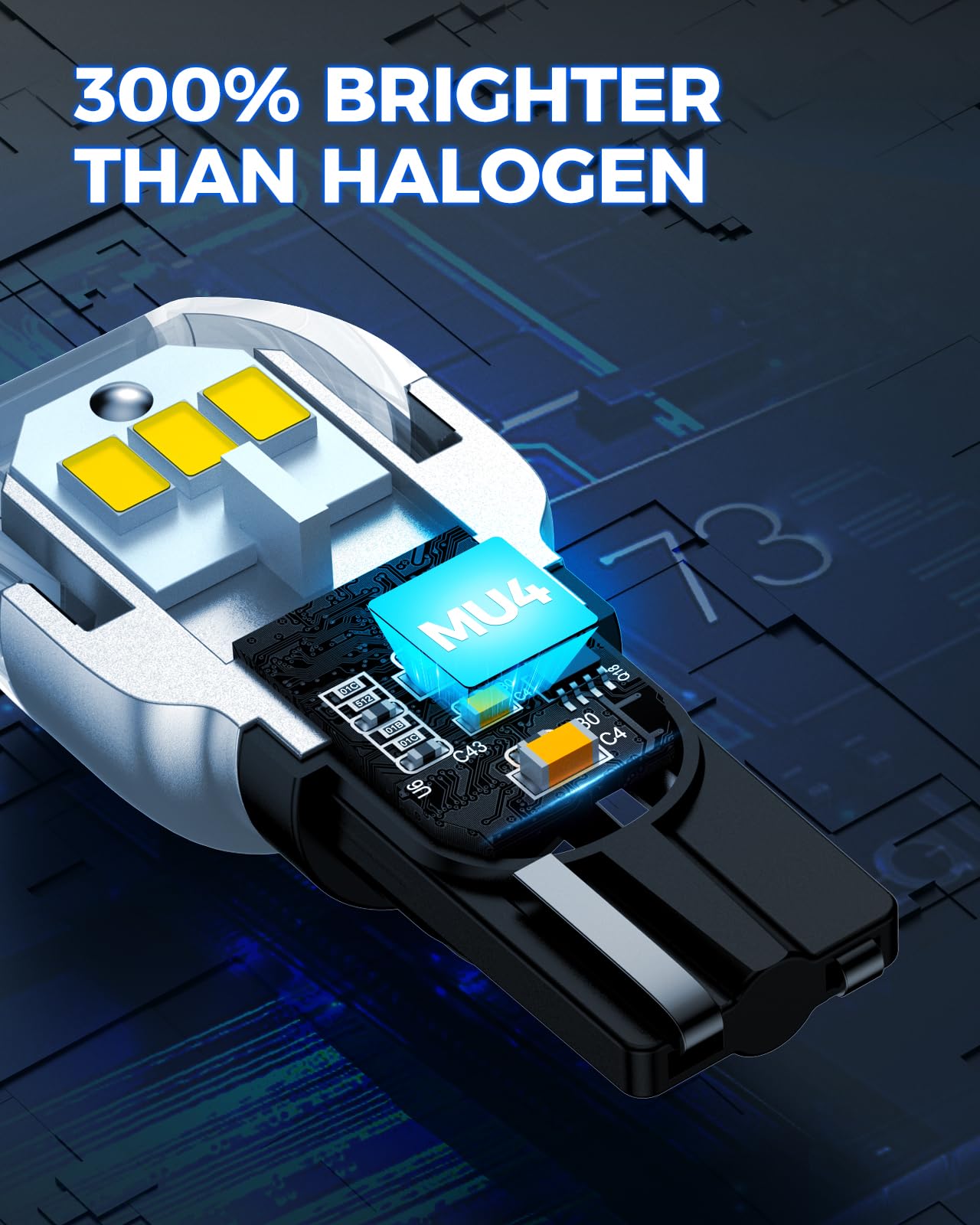 Marsauto 912 921 Led Bulbs For Backup Reverse Light, 300% Brighter T15 906 904 W16W T15 Canbus Error Free Bulb With 3020Smd Chip