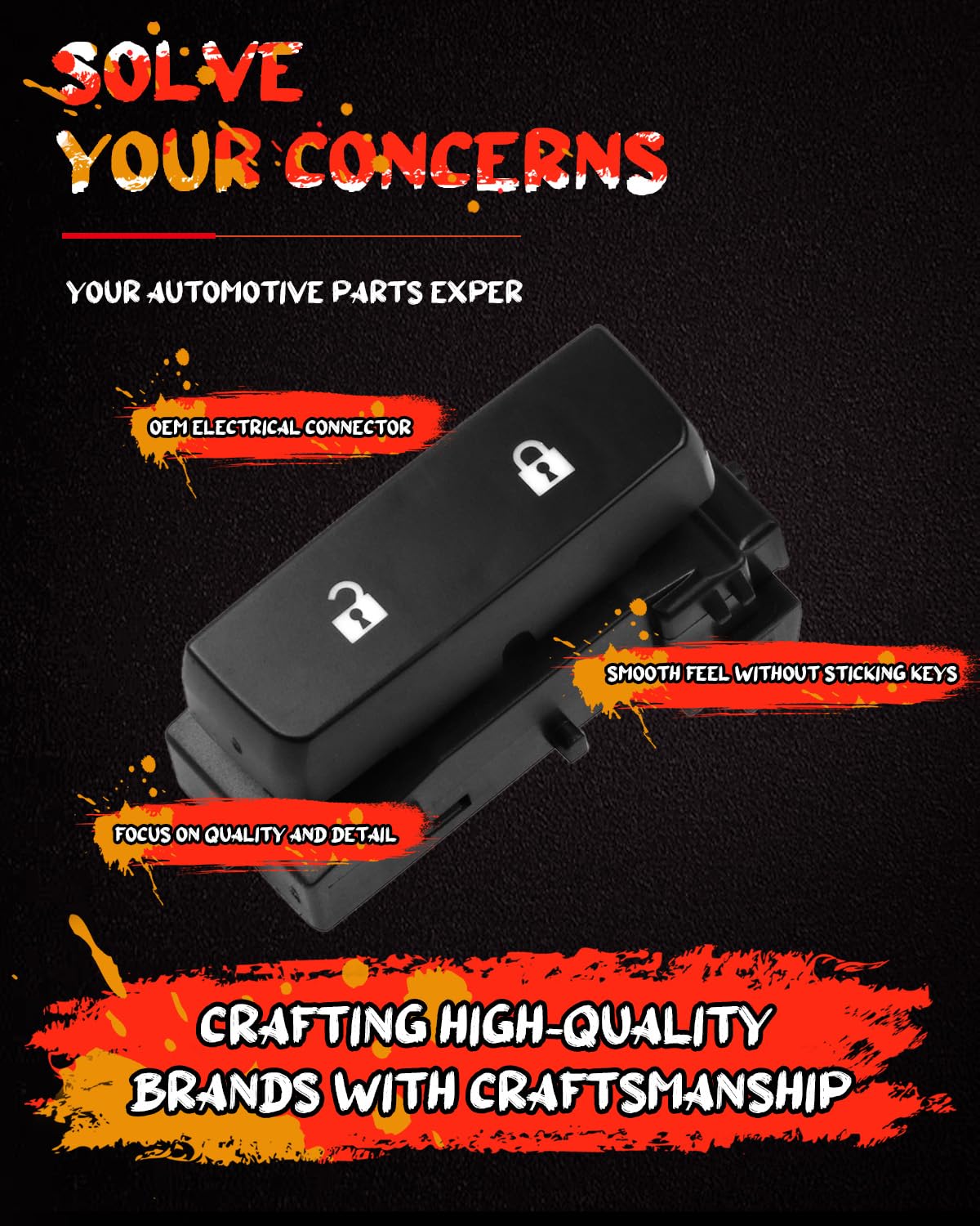 Door Lock Switch Control Switch Replacement Fit For Chevy Silverado 1500 2500Hd2008-2013 Gmc Sierra 1500 2500 Hd 2008-2013 Gmc S