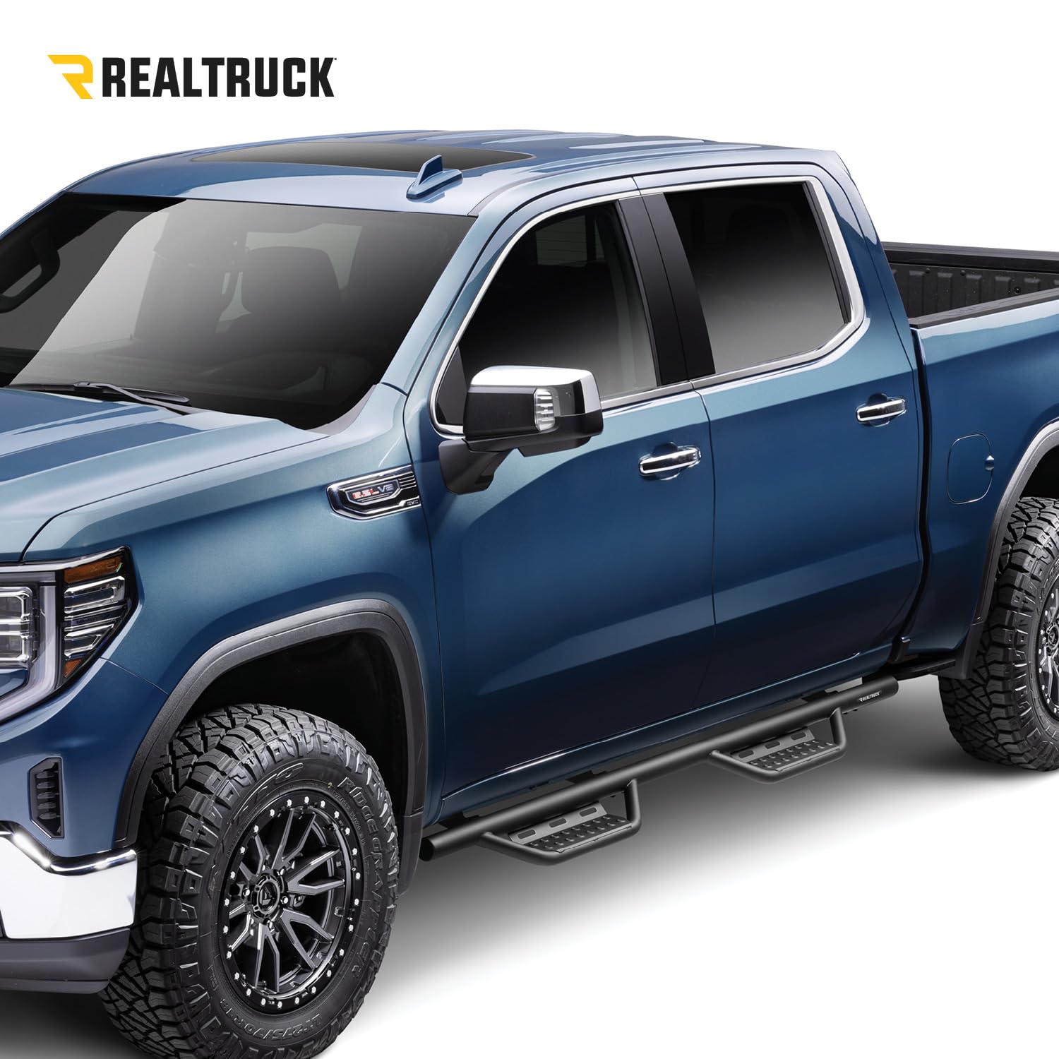 Realtruck Nerf Rs Steps For Toyota 4Runner | Wheel-To-Wheel, Steel, Textured Black | 710416412 | Fits 2010-2024 Toyota 4Runner (