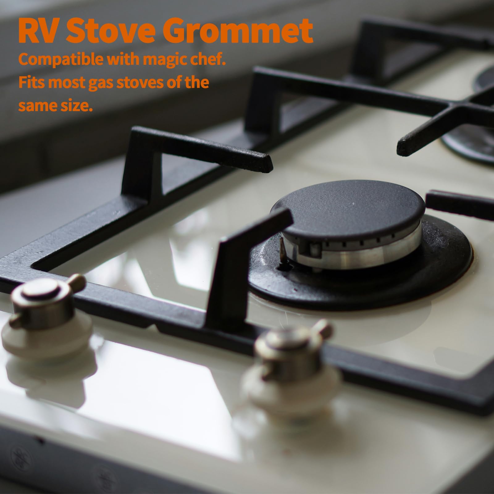 OXDFK 6 PCS RV Stove Top Grommets, Rubber RV Stove Top Grommets Kit for Magic Chef and for Atwood Stove Grates, Camper Stove Cov