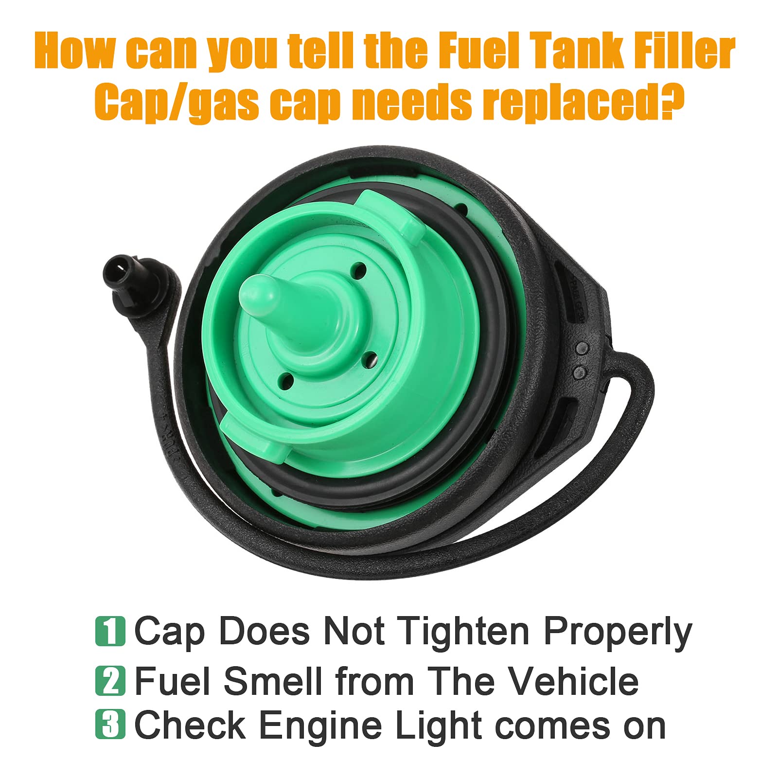 Gas Cap 8K0201550N, Fuel Tank Cap Compatible With Audi - A4 A4 Quattro A5 A5 Quattro A8 Quattro Q5 Rs5 S4 S5 S8 Sq5 Allroad, Replace 8K0 201 550N Fuel Filler Cap