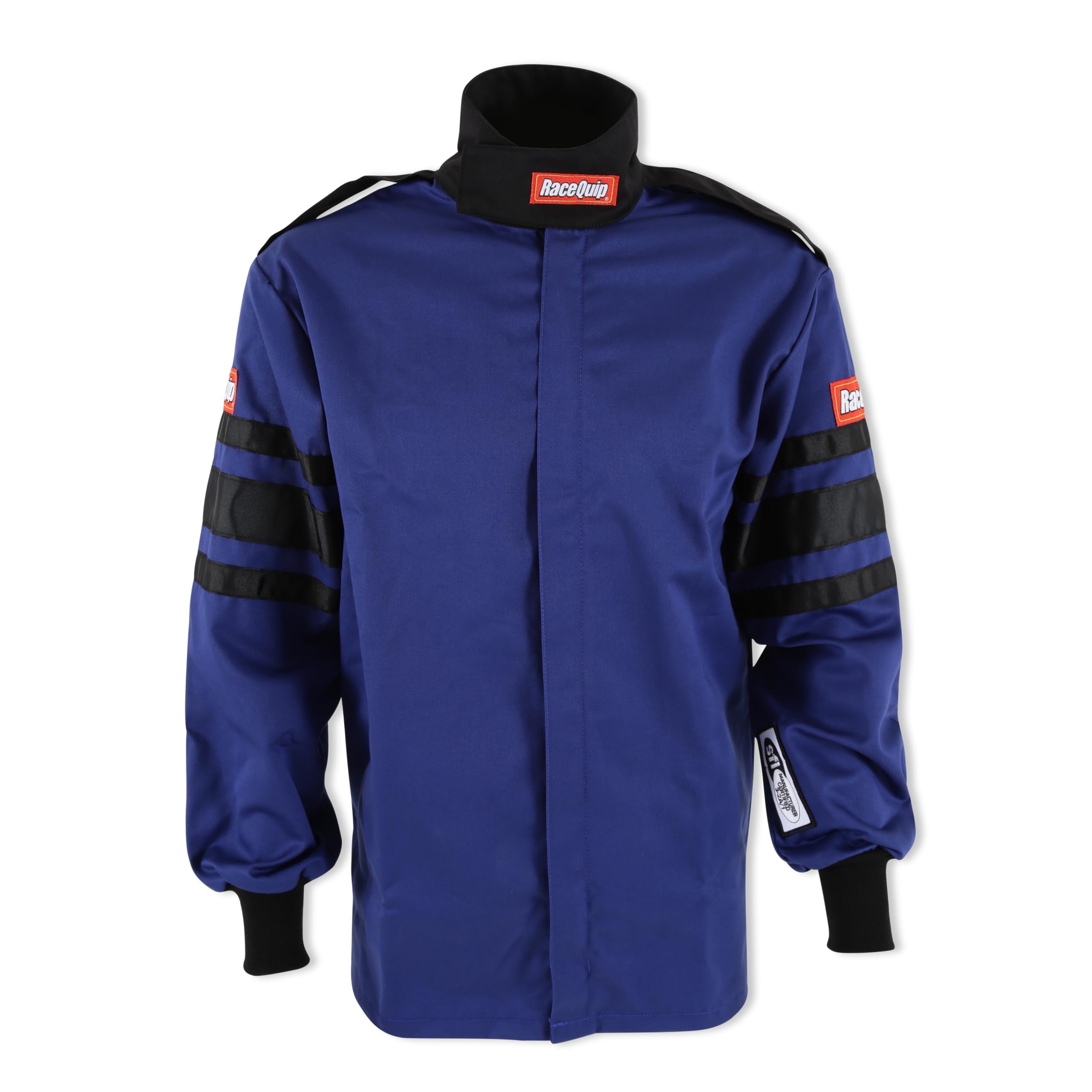 Racequip 111022Rqp 110 Series Driving Jacket Sfi 3.2A/1 Blue/Black Stripe Small