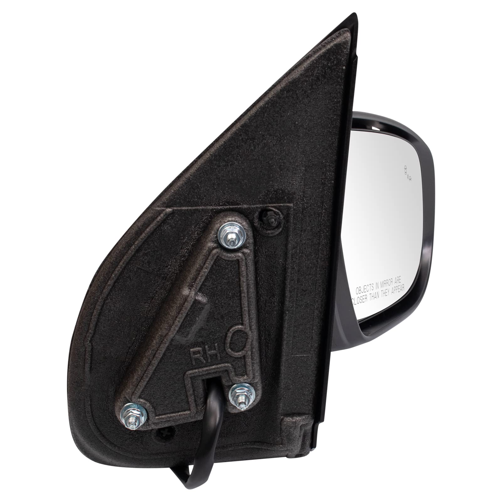 Trq Right Mirror Power With Heat Without Side View Camera Passenger Side Compatible With 2022-2023 Nissan Frontier Ni1321339