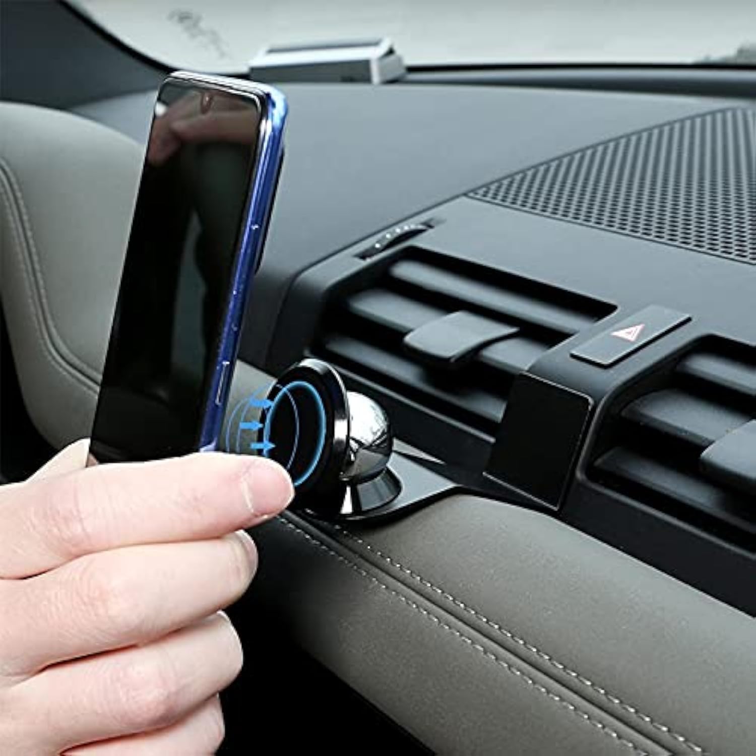 CHEYA Alumium Alloy Car Interior Center Console Dashboard Main Co-Pilot Air Vent Mobile Phone Holder for Land Rover Defender 110