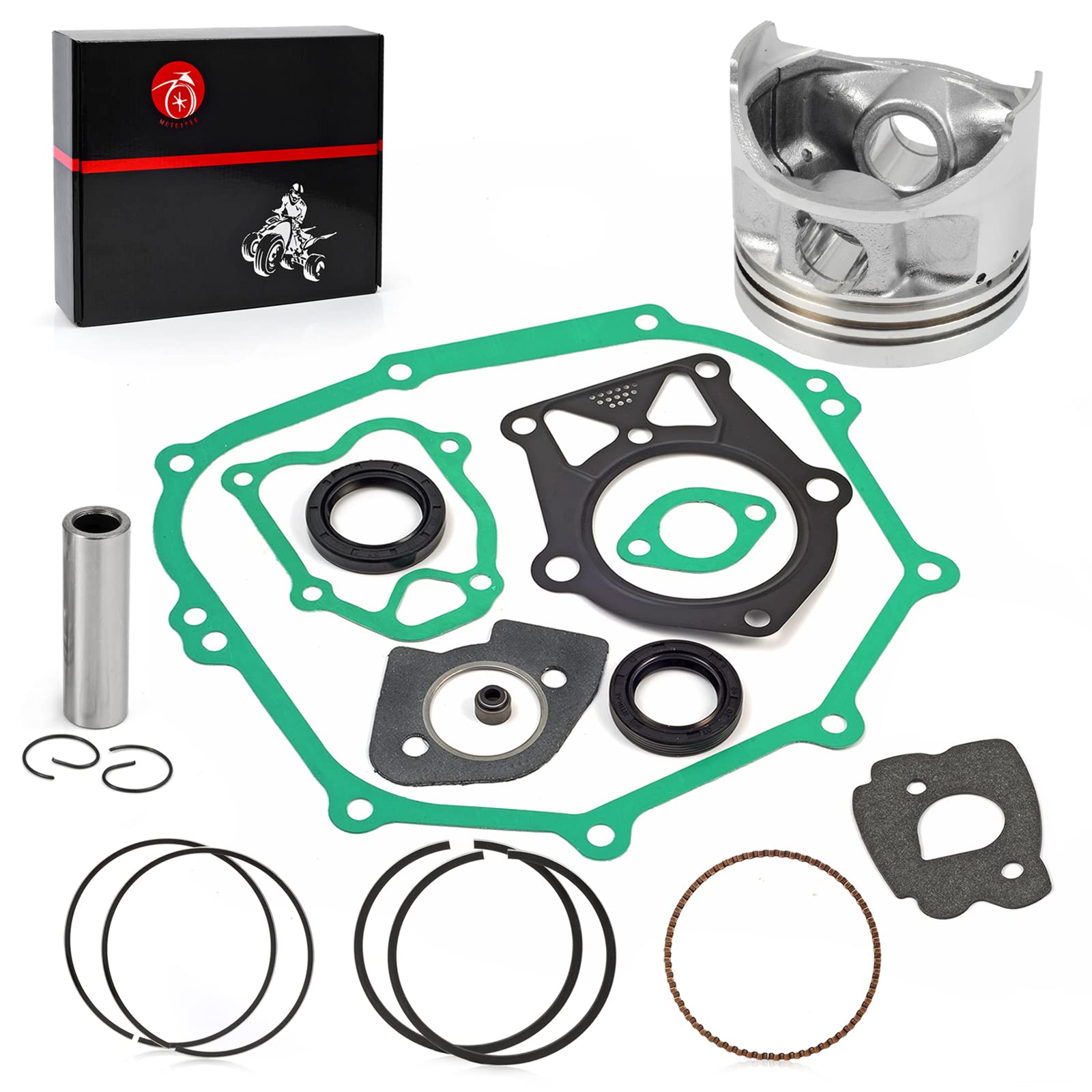 285Cc Engine 4 Stroke Top End Piston & Ring And Gasket Seal Kit Standard Bore For Yamaha Golf Cart G2 G5 G8 G9 1985-1995 G11 199