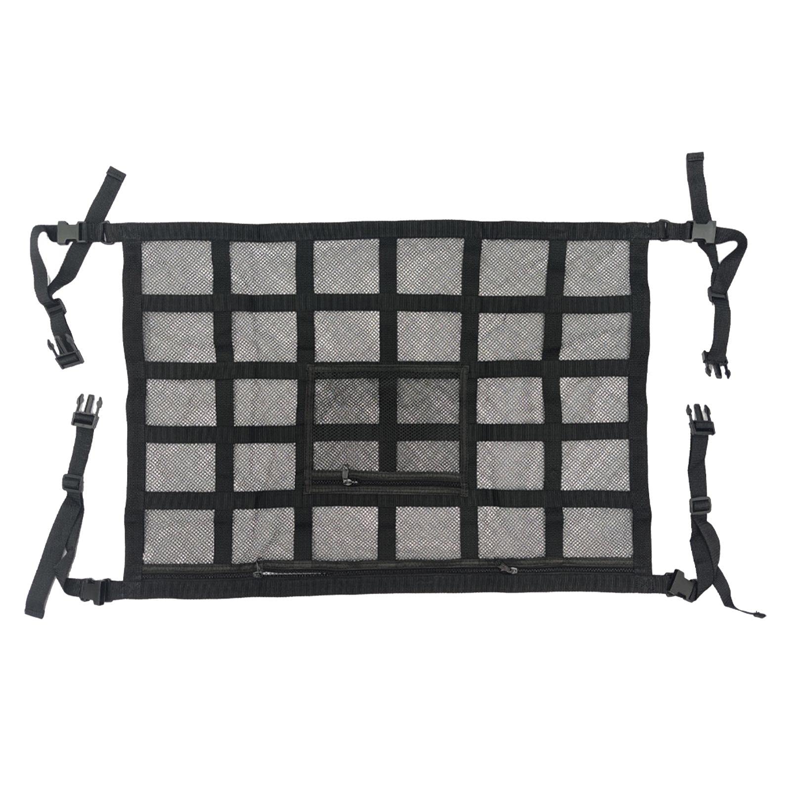 Lyla Car Ceiling Cargo Net Storage Pocket Long Road Trip Dual Zipper Car Roof Bag Large| Automotive Tools & Supplies | Other Aut