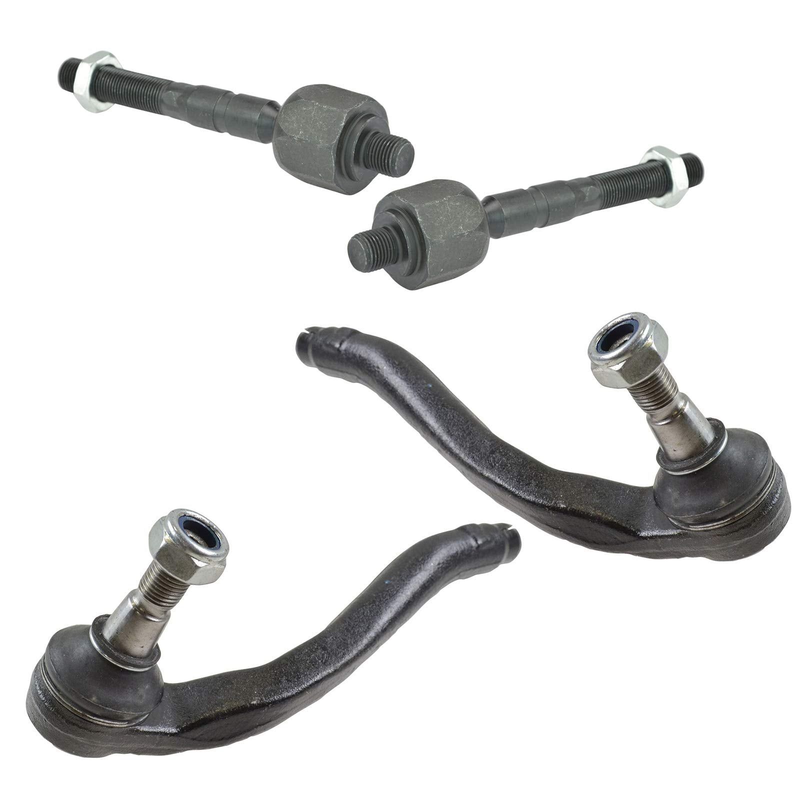Trq Front Tie Rod Set Compatible With 1998-2003 Mercedes-Benz Ml320 2003-2005 Ml350 1999-2001 Ml430 2002-2005 Ml500 2000-2003 Ml
