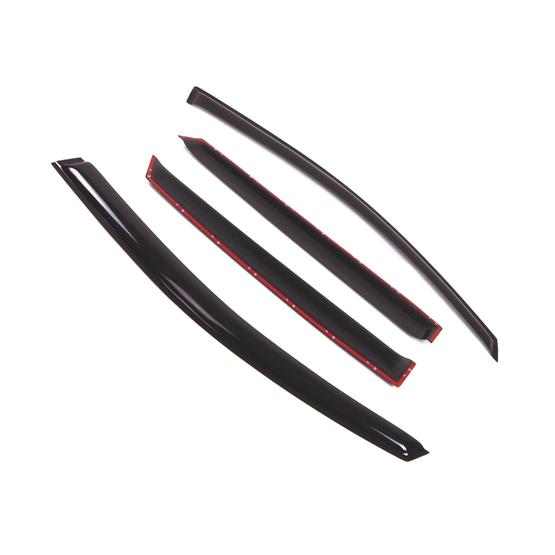 Tuningpros Wd2-464 Dark Smoke 4 Pcs Set Window Visor (Outside Mount) Deflector Rain Guard Compatible With 2009-2017 Toyota Venza