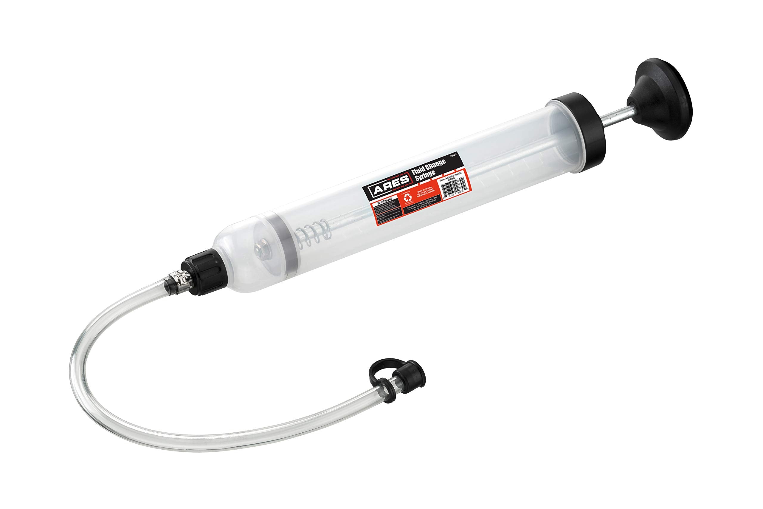 Ares 70920 - Fluid Change Syringe - Smooth Suction Action For Easy Fluid Change - Ideal For Power Steering Fluid, Brake Fluid Re