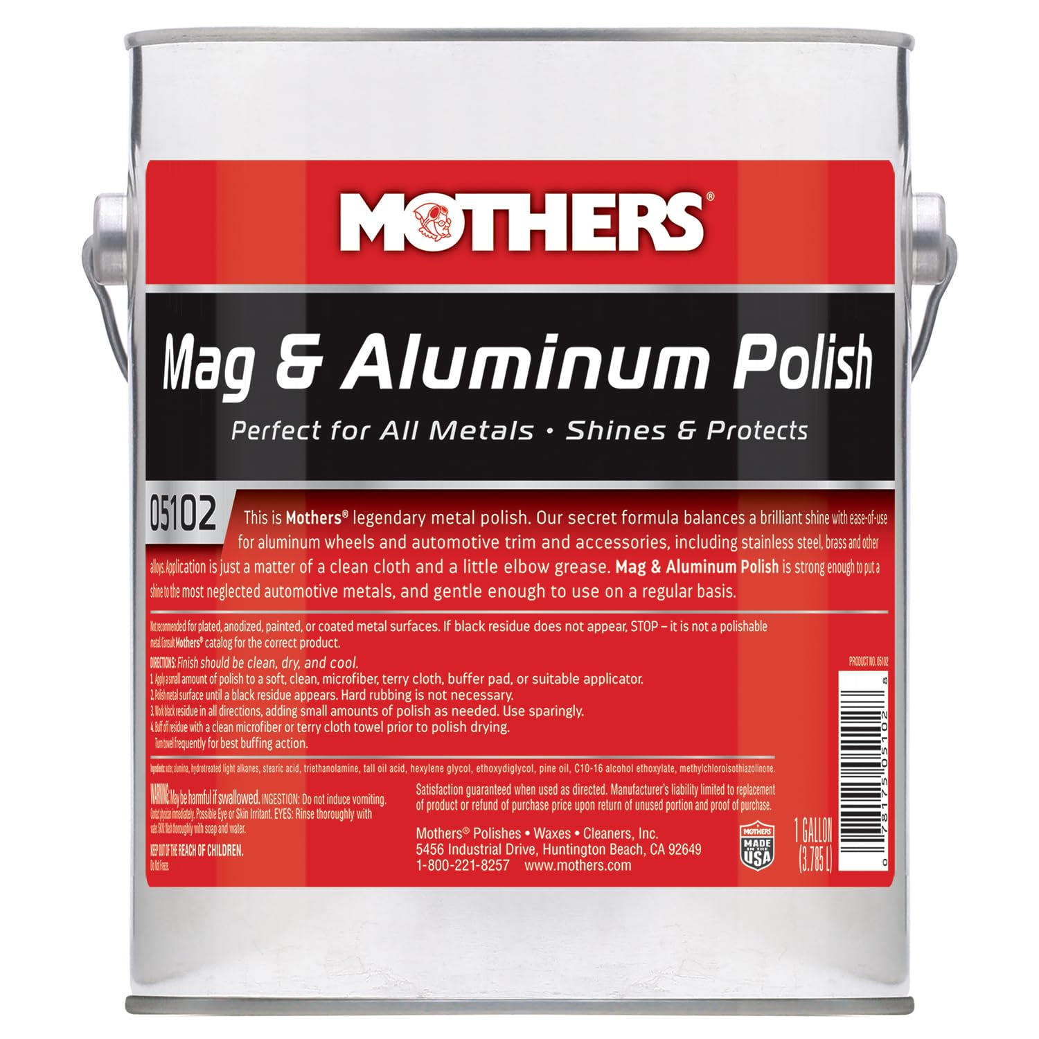 Mothers 05102 Mag & Aluminum Polish - 1 Gallon