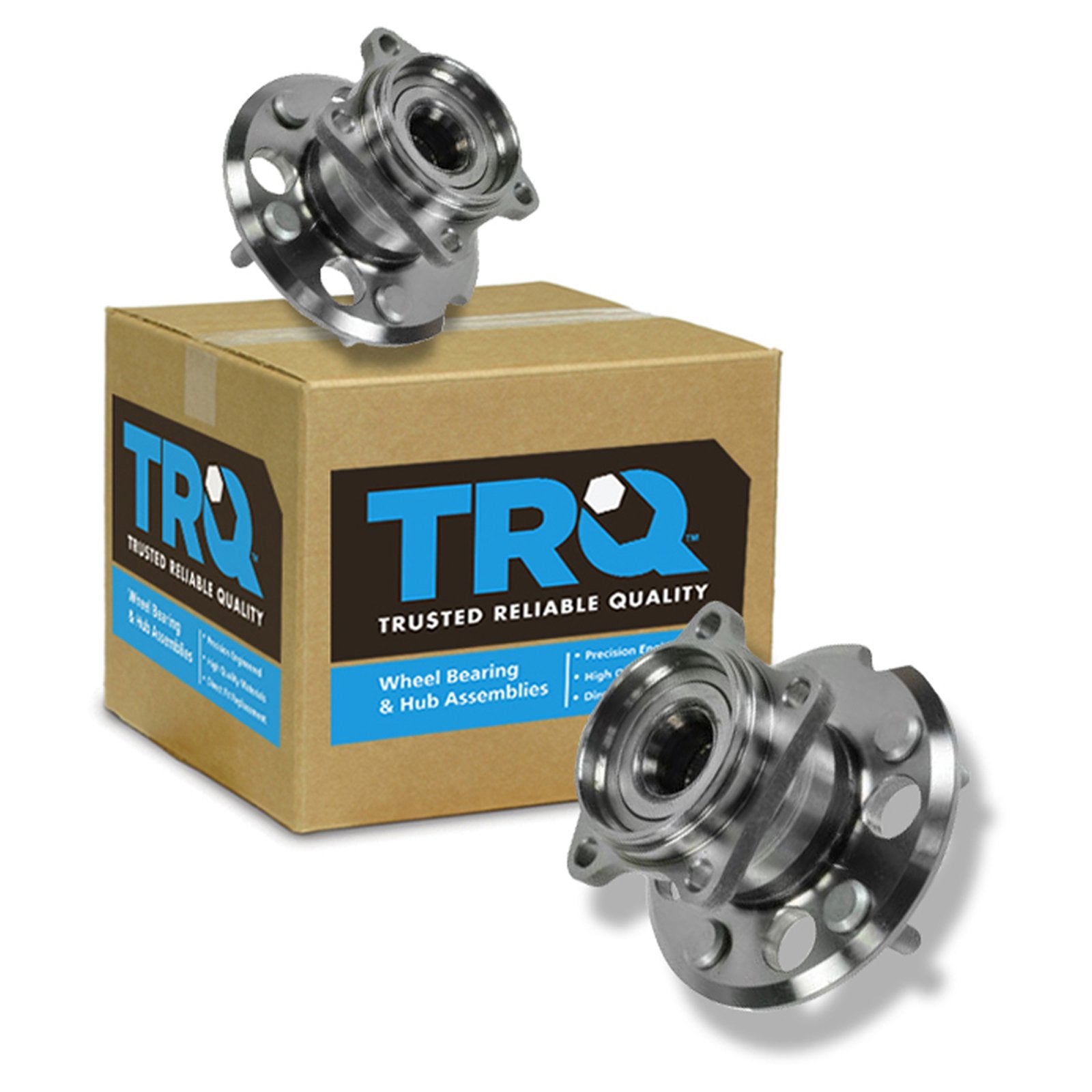 Trq Rear Wheel Hub Bearings Assembly Set Compatible With 2001-2005 Toyota Rav4
