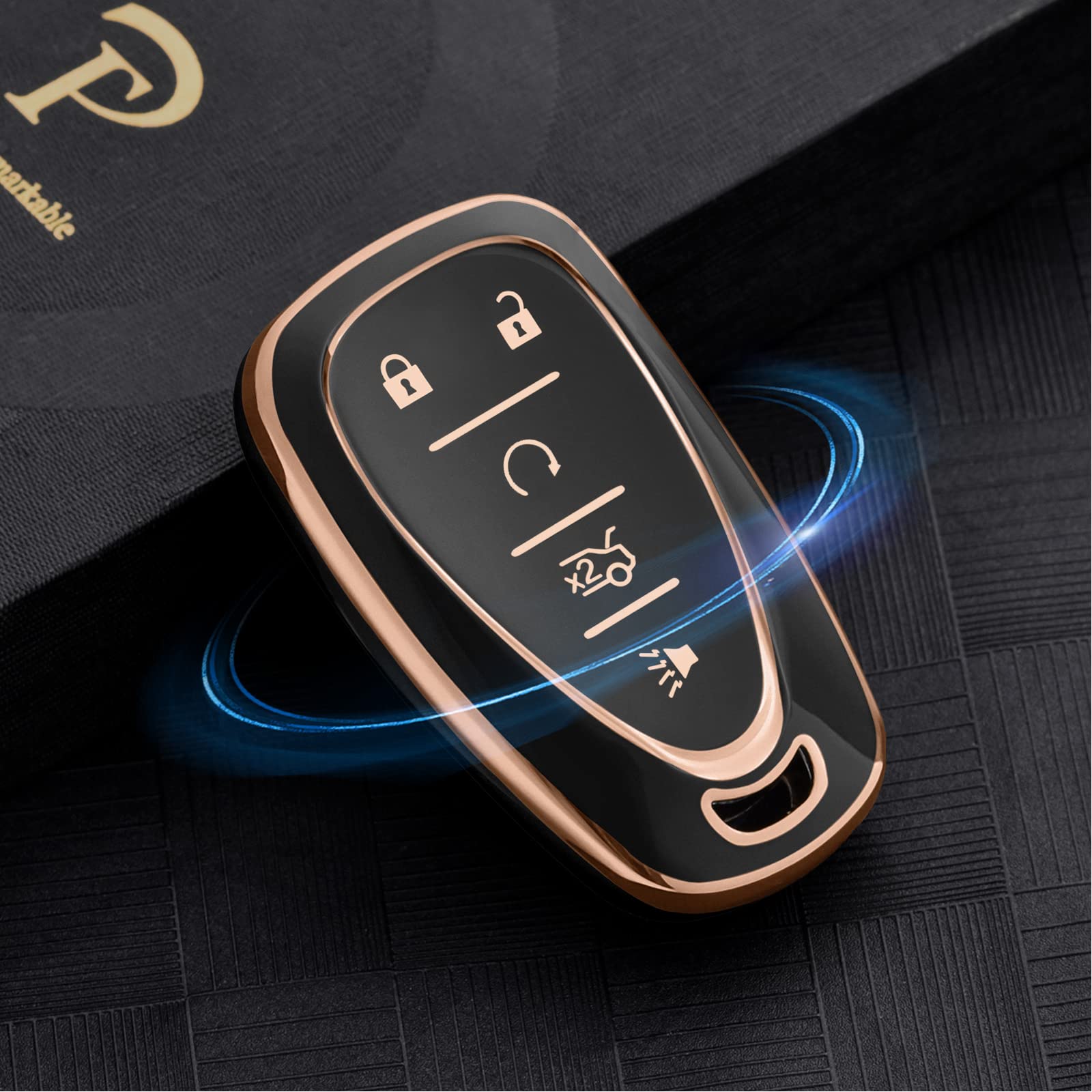 Elohei For Chevy Key Fob Cover Case Tpu Protector Holder For Chevrolet 2020 2019 2018 2017 2016 Chevy Malibu Camaro Cruze Traver