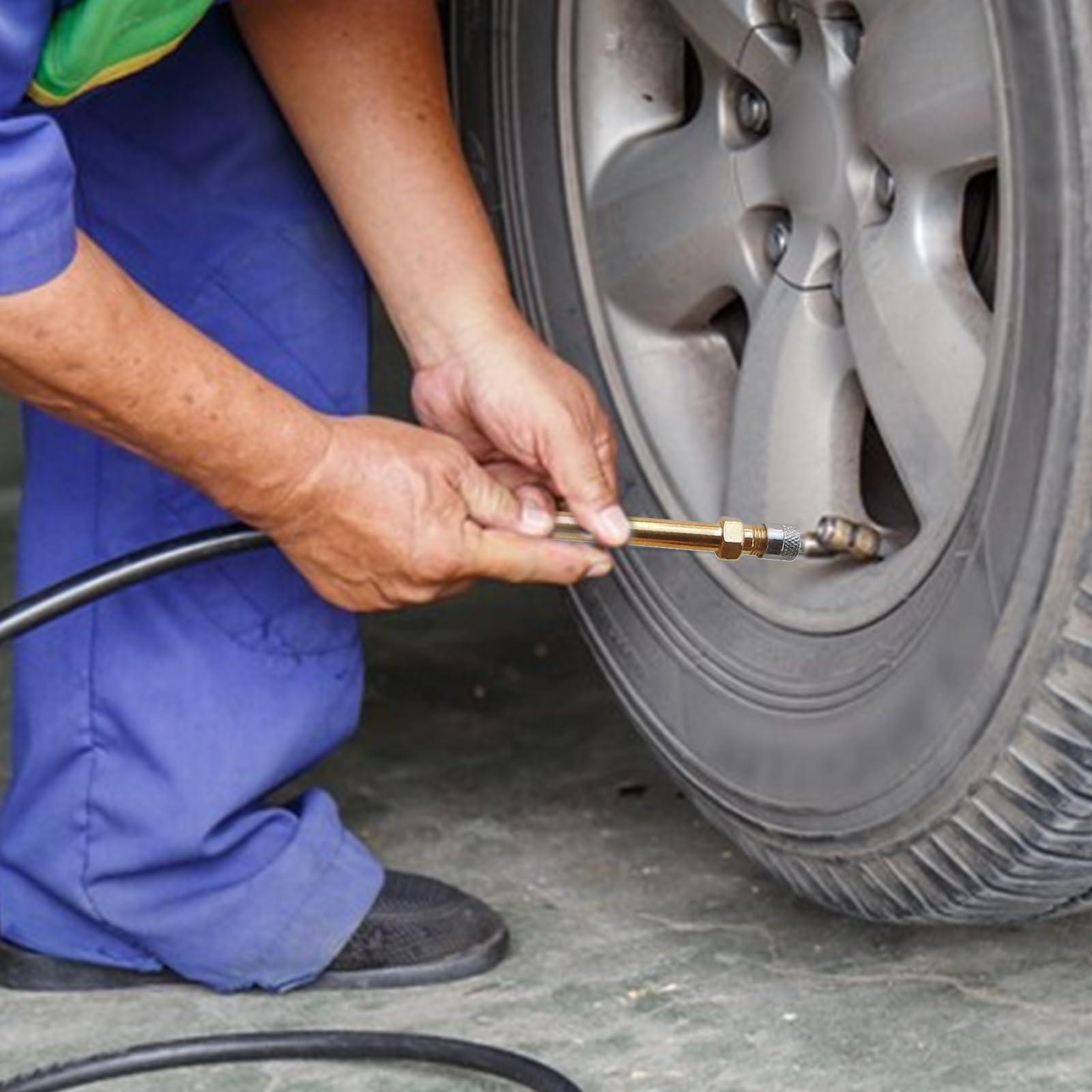 5Pcs Dually Valve Stem Extenders Heavey Duty 180 Degree And Straight Metal Dual Wheel Valve Stem Extensions For Truck Tires Rv T