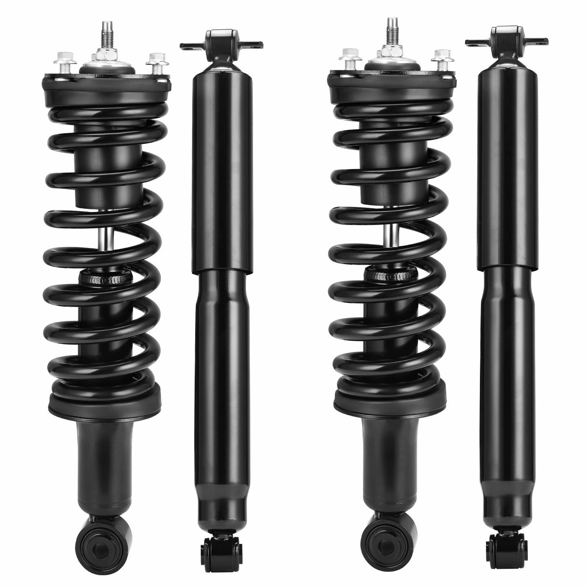 Autosaver88 Rear & Front Pair Complete Struts Shock Assembly Compatible With 2004-2012 Chevy Colorado Rwd 2004-2012 Gmc Canyon R