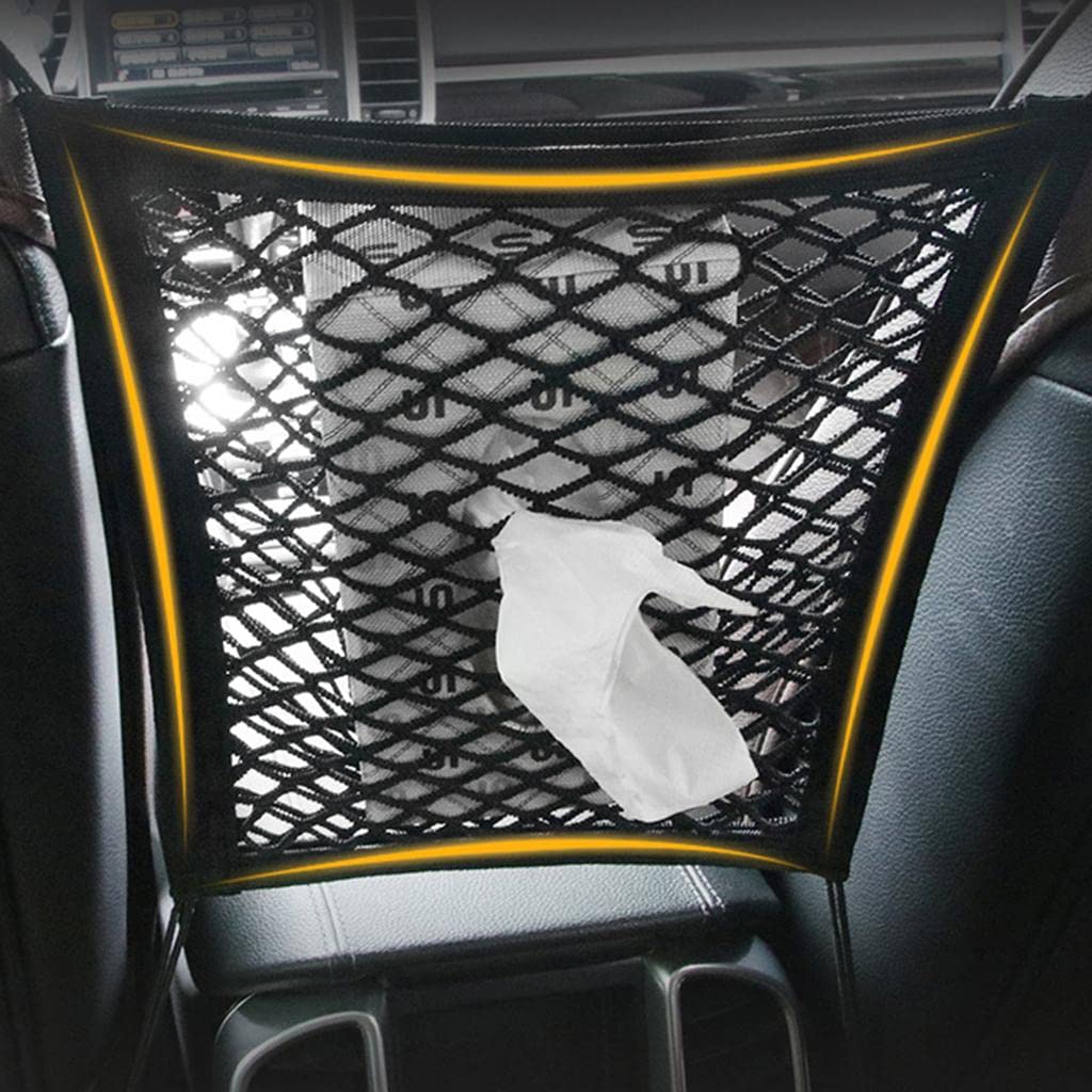 Ujeavette Elastic Car Mesh Storage Bag Net Organizer Car Seat Luggage Cargo Net Pocket