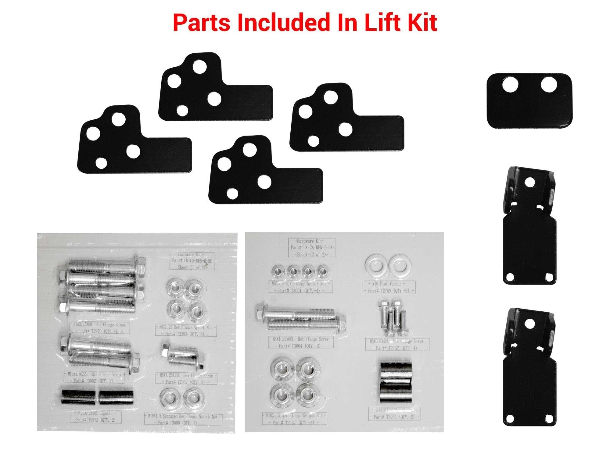 Superatv 2' Lift Kit For Can-Am Renegade 500/800 / 1000 (2008-2012) - Gen 1