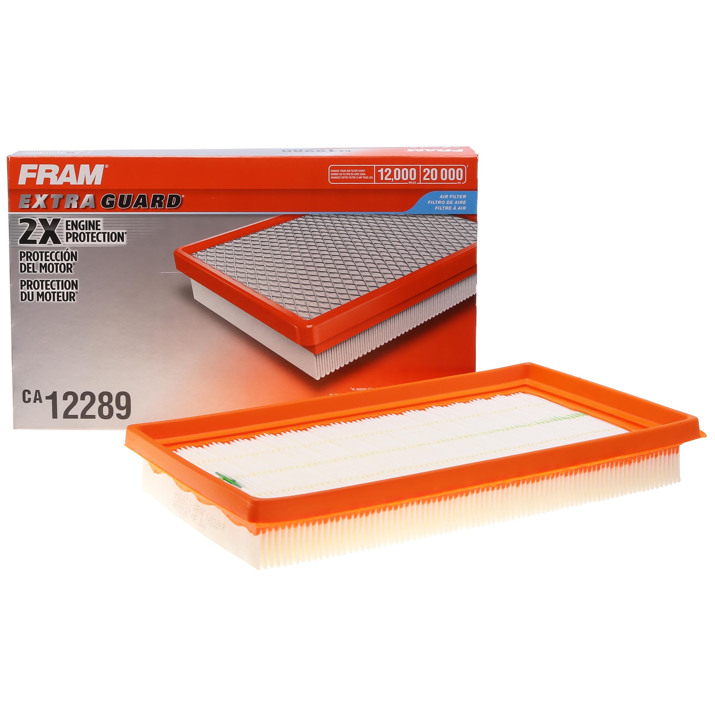 Fram Extra Guard Flexible Panel Engine Air Filter Replacement, Easy Install W/Advanced Engine Protection And Optimal Performance, Ca12289 For Select Lexus, Subaru And Toyota Vehicles