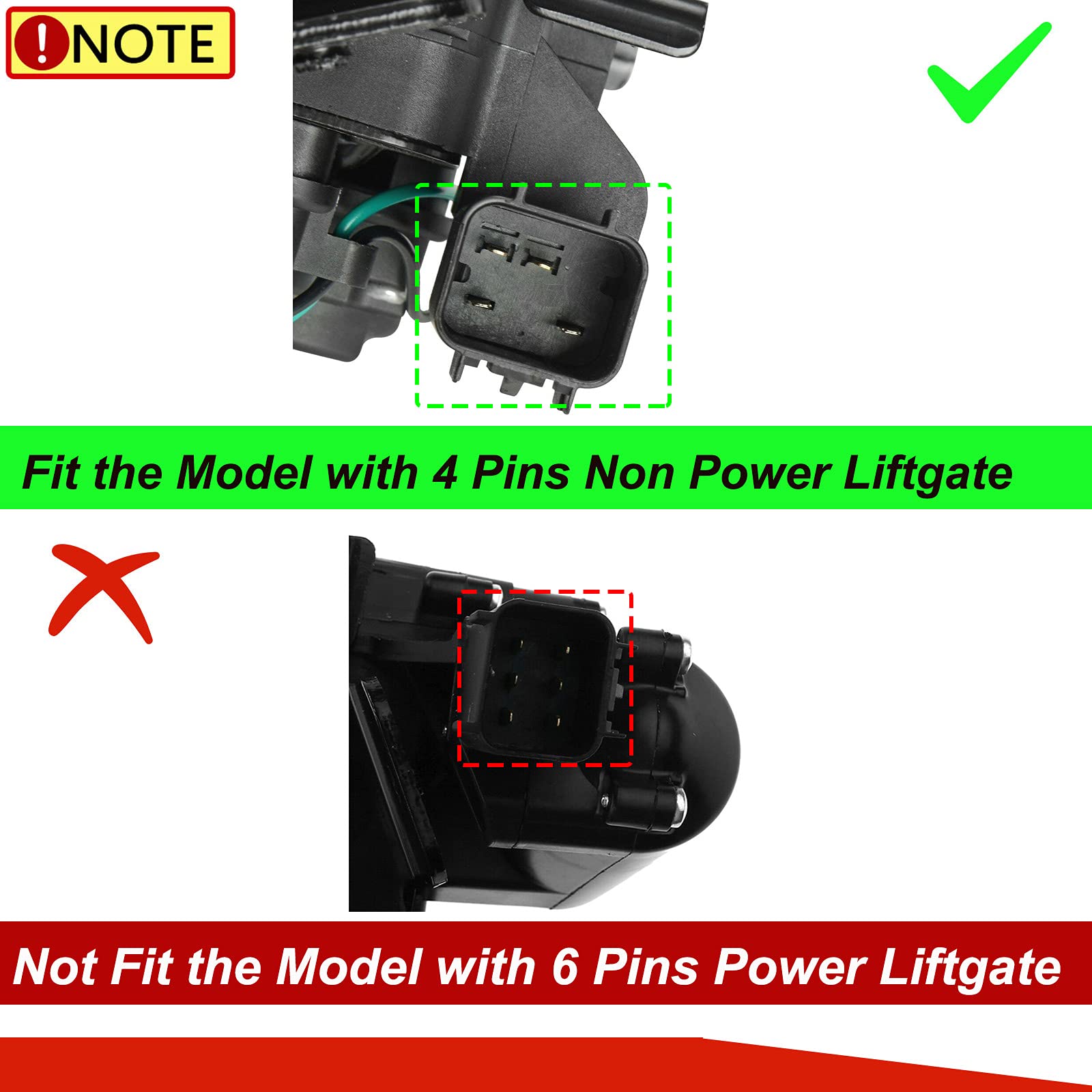 Tailgate Trunk Door Lock Actuator Motor With 4 Pins Replacement For Chevrolet Equinox Tahoe Gmc Saturn Cadillac Without Power Li