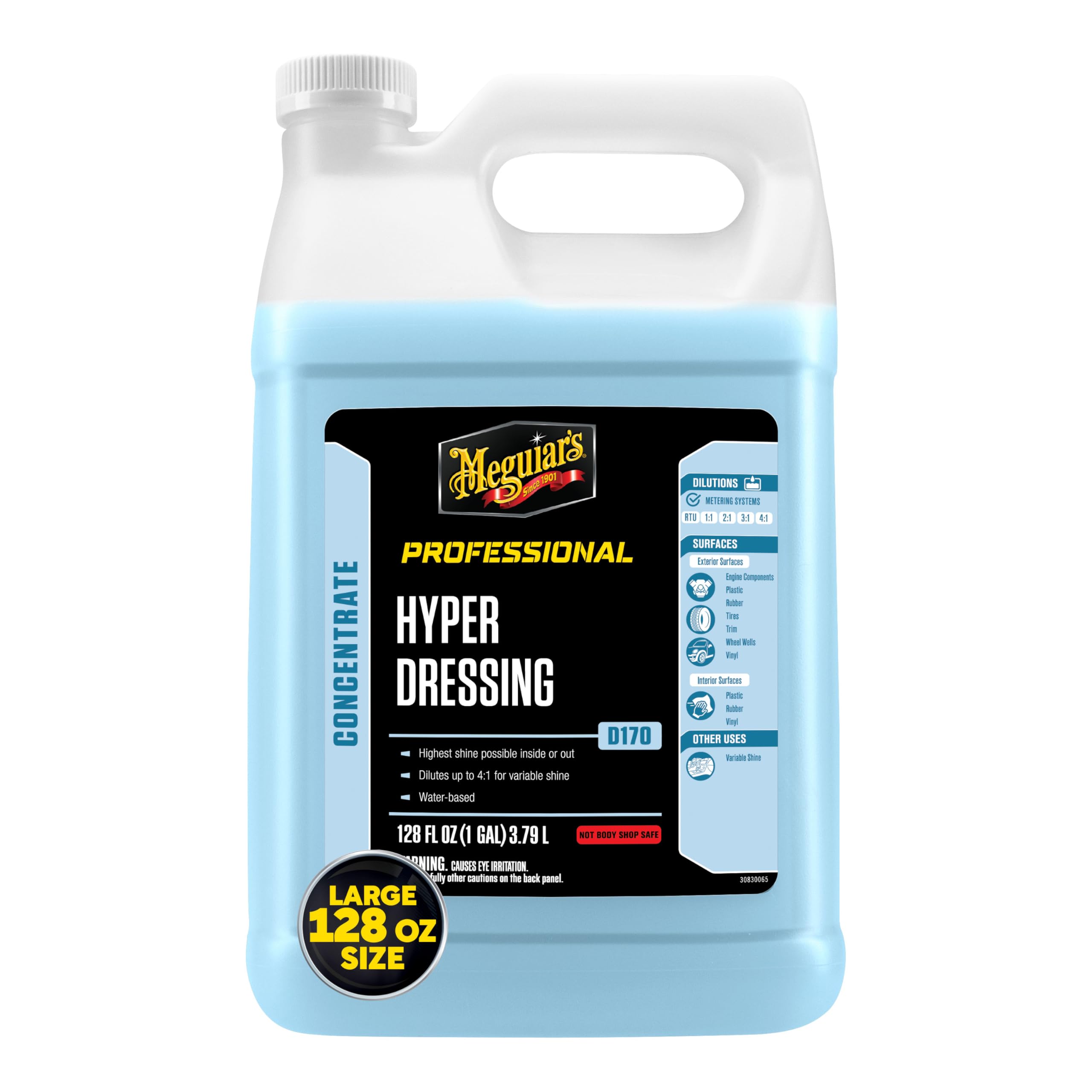 Meguiars D17001 Hyper Dressing - 1 Gallon - Give Your Cars Trim Pieces the Best Shine & Gloss