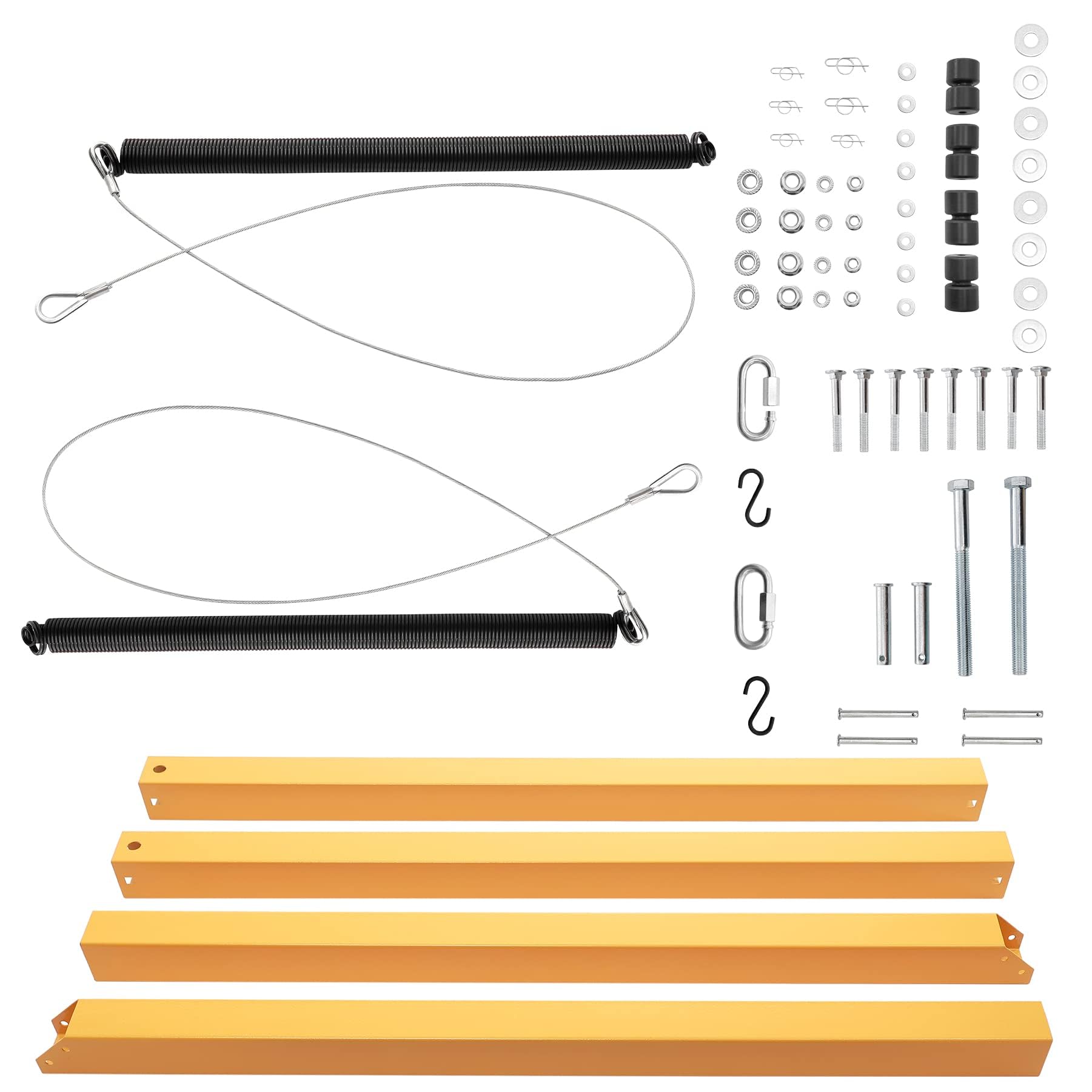 Trailer Gate Lift Assist, 2-Sided Trailer Tailgate Lift Assist Kit, Compatible With Utility Trailer Ramp And Tailgate, With 12 To 24 Inch Height Side Rail, 4 To 6 Feet Height Tail Gate Or Ramp
