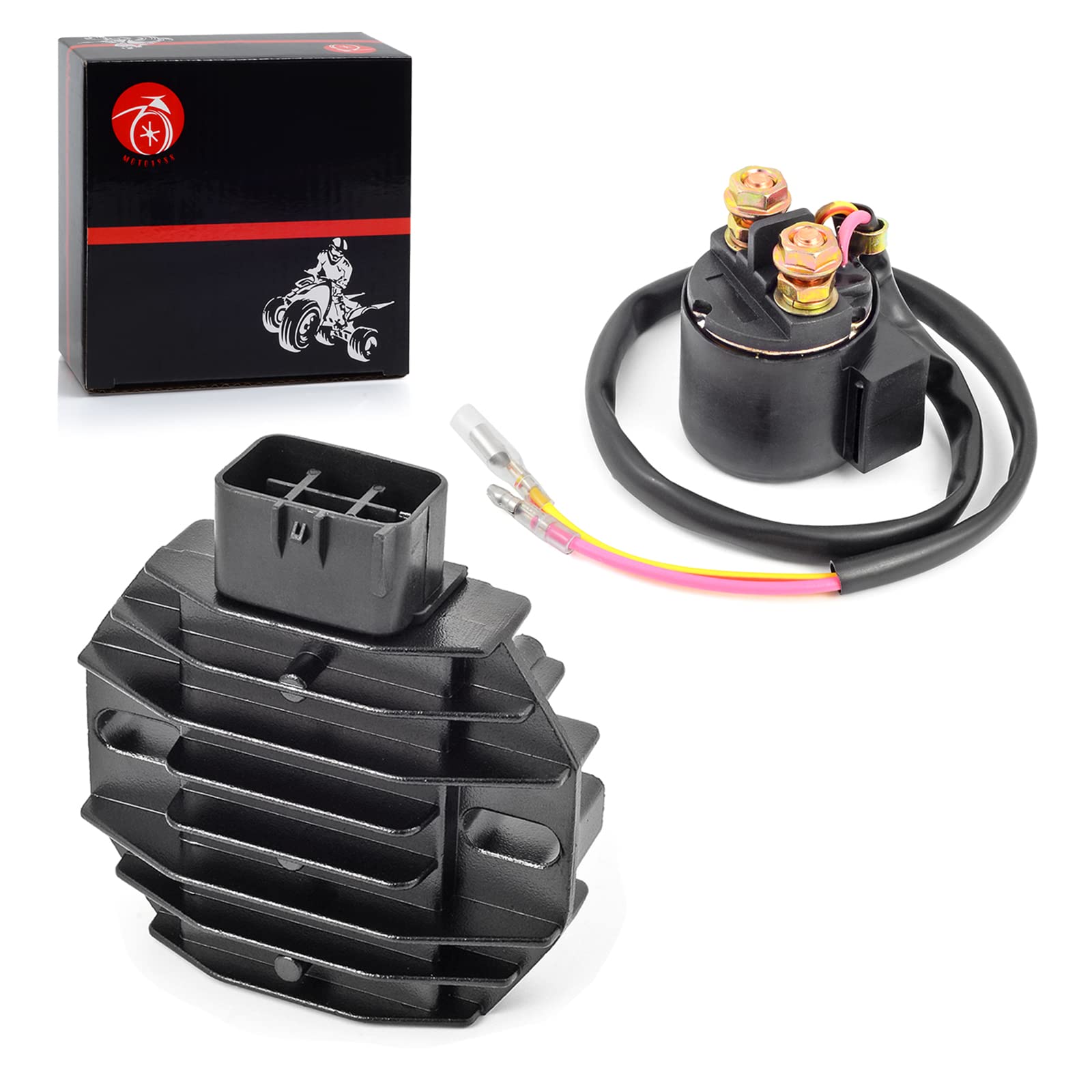 Voltage Regulator Rectifier & Starter Relay Solenoid for Honda Recon 250 TRX250 TE/TM 1997-2004 TRX250EX TRX250X 2001-2019