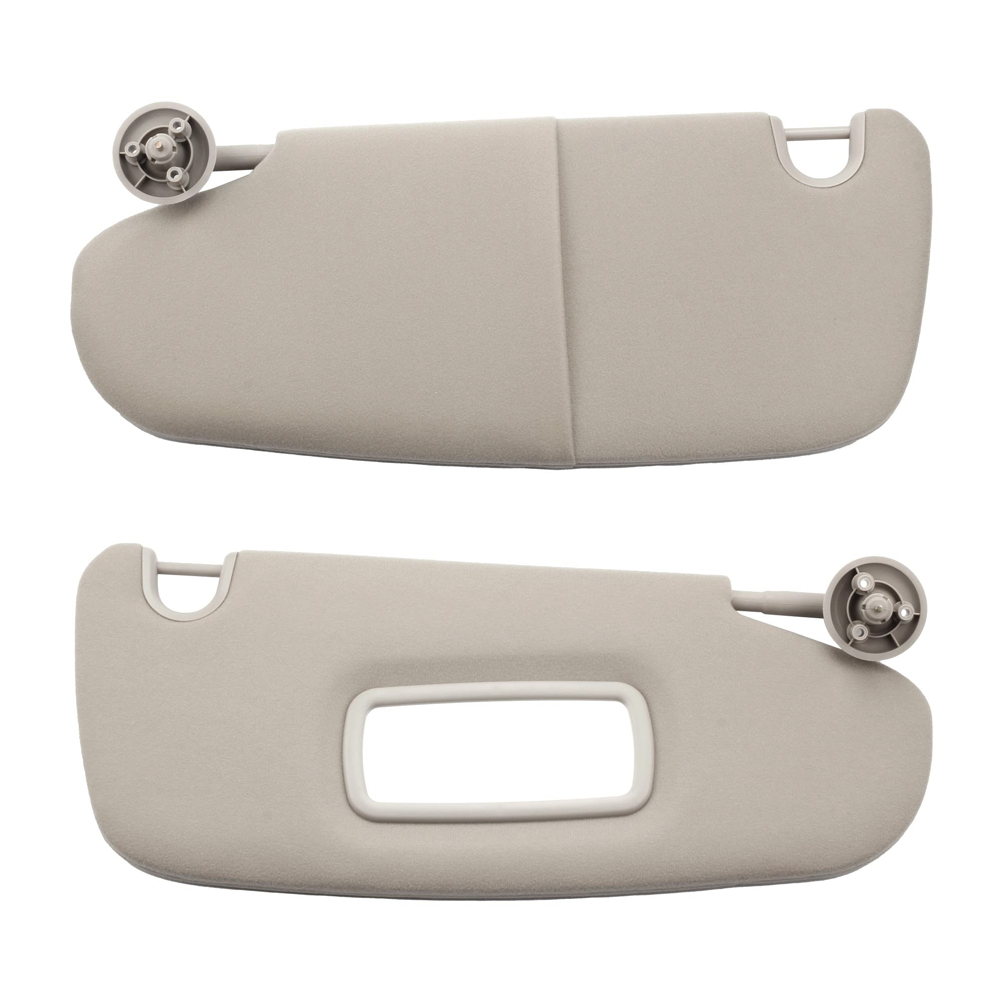 Dasbecan Gray Pair Car Sun Visor Compatible With Dodge Ram 1500 2500 3500 2002 2003 2004 2005 2006 2007 2008 2009 Replaces# 1Ct1