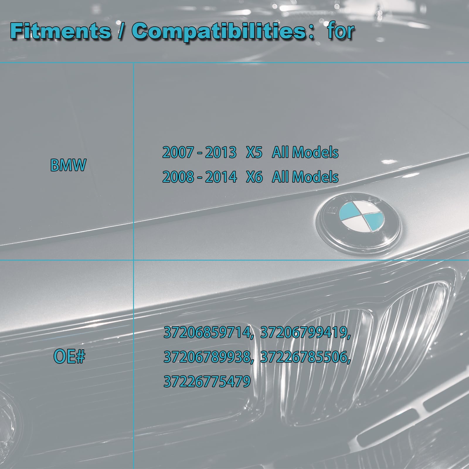 Ensun 37206859714 Air Ride Suspension Solenoid Valve Block Air Supply Control Unit Replacement For Bmw 2007-2013 X5 E70 2008-201