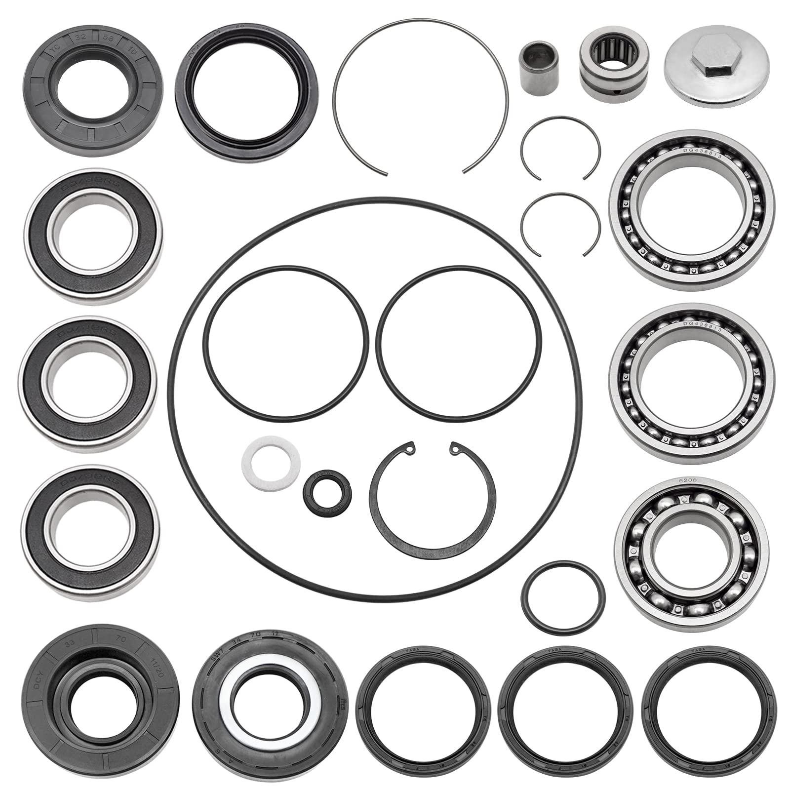 Rear Axle All Bearings Seals Kit For Honda Recon 250 Trx250Ex Trx250X Trx250 1997-Up