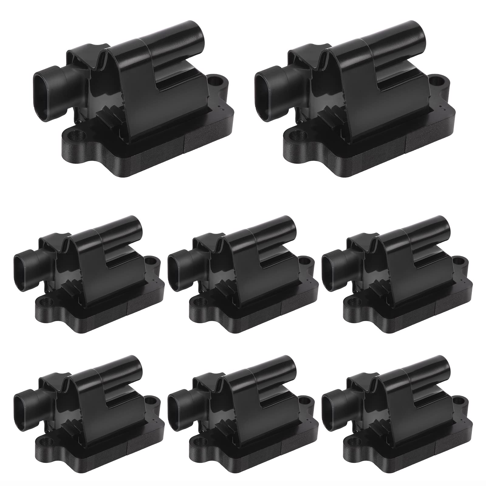 Square Ignition Coil Pack Set Of 8 Compatible With Chevy Silverado Avalanche Suburban 1500 2500 3500 Tahoe For Gmc Sierra For Ca