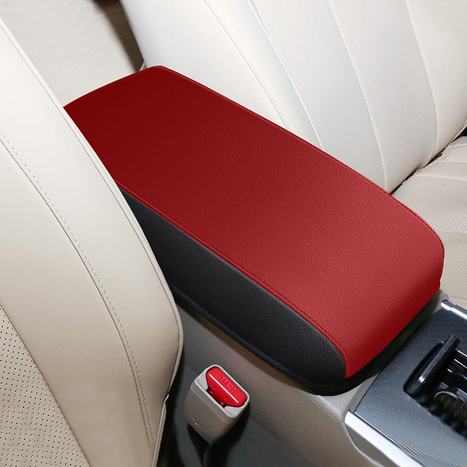 Aomsazto Armrest For 2013-2018 Nissan Altima Red