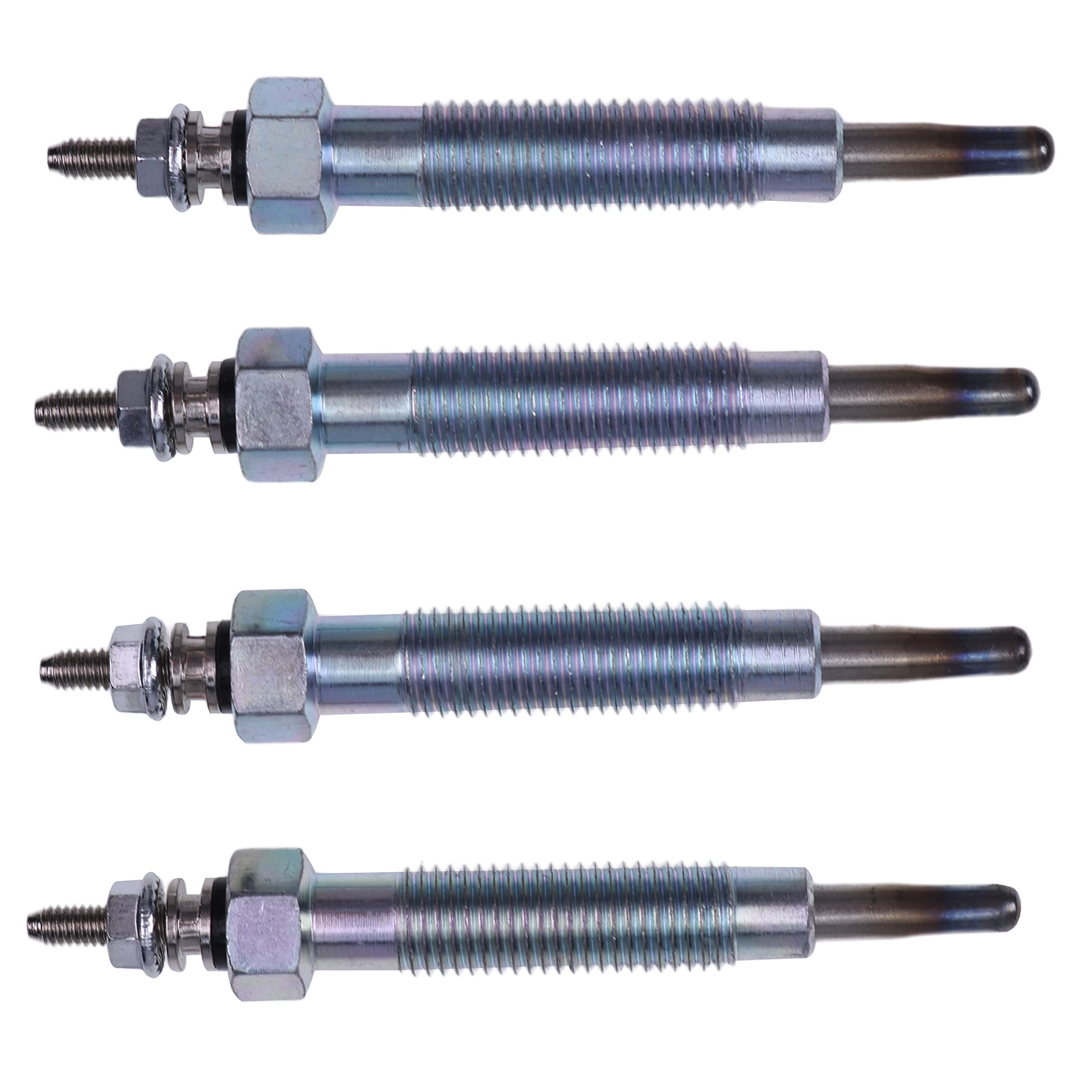 Jeenda Glow Plug E6303-65511 E6301-65512 Compatible With Kioti Ck25 Ck2510 Ck2610 Ck27 Ck30 Ck35 Dk35 Dk40 Dk45 Dk50 Dk551 Ds3510 Ds4510 Lk2554 Lk2610 Lk30 Mahindra 3510 (4)