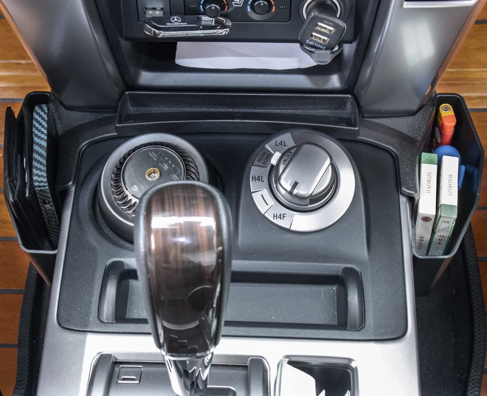 Neepiar Center Console Organizer Compatible With Toyota 4Runner 2010-2019 2020 2021 2022 2023 2024 Gear Shift Organizer Tray And