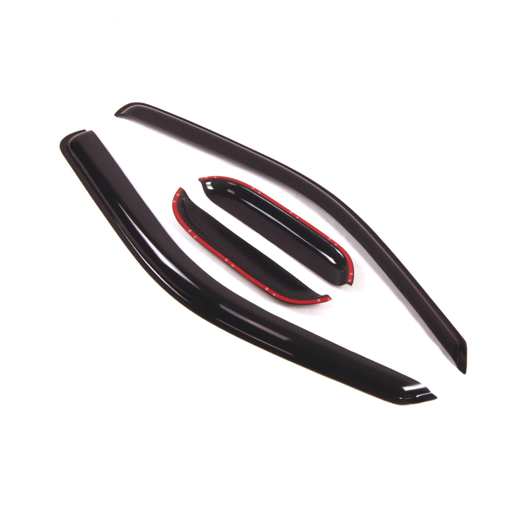 Tuningpros Outside Mount Window Vent Visors Rain Guards Compatible With Gmc Canyon Extended 2004-2012 | Side Window Wind Deflect