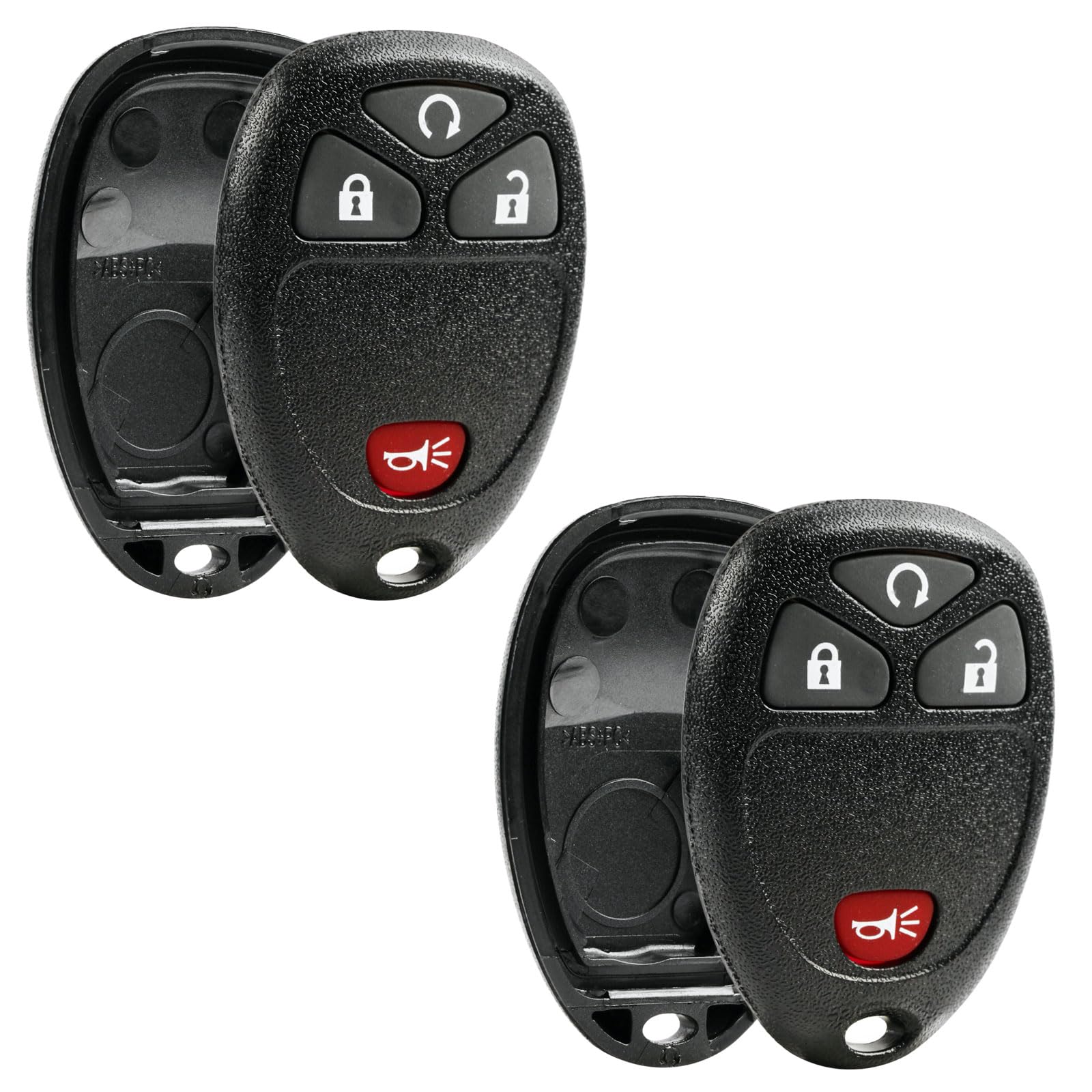 Key Fob Shell Fits 2007-2016 Chevy Gmc Pontiac Saturn Suzuki Cadillac Buick Keyless Entry Remote Case & Button Pad (15913421, Ou